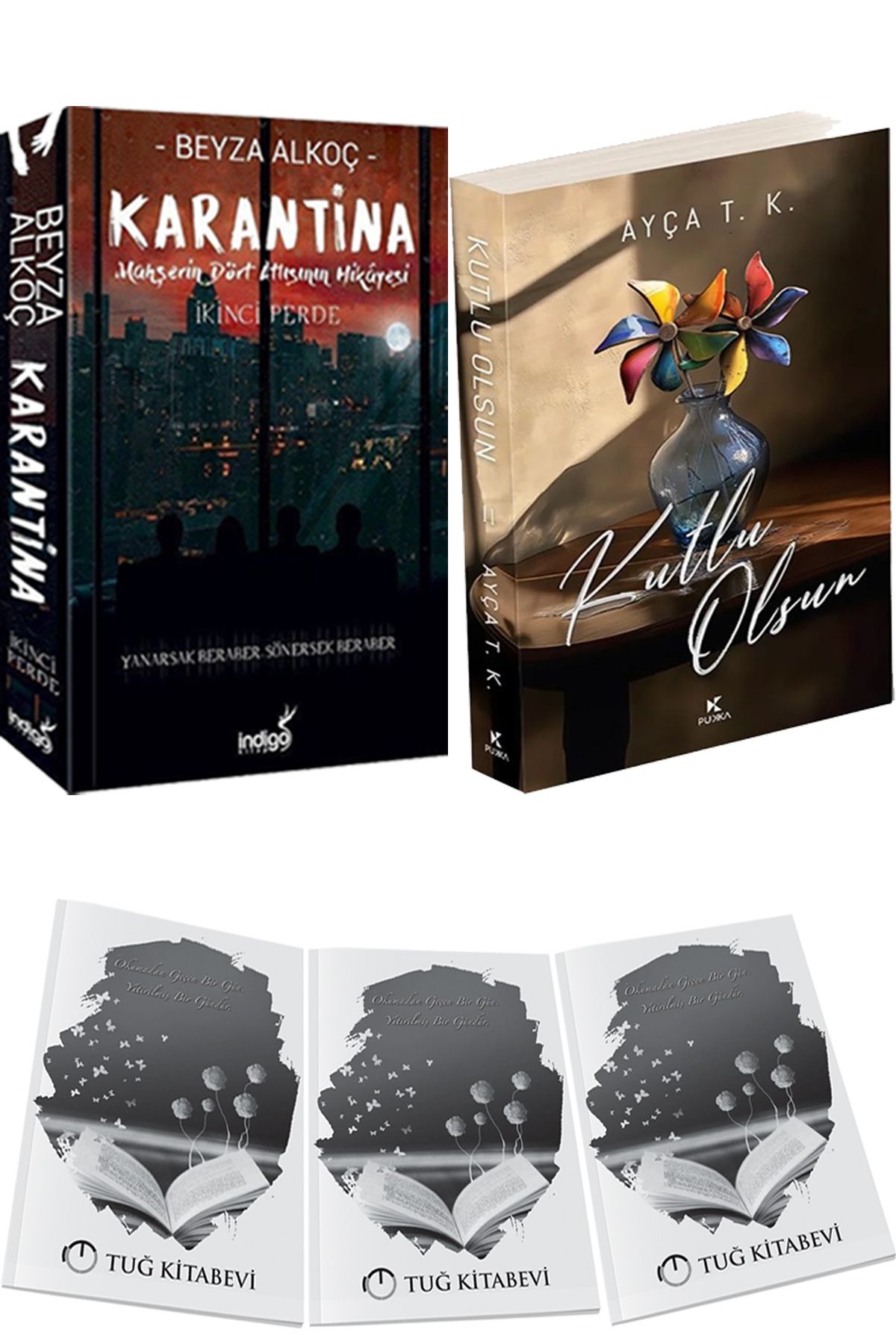 İndigo Kitap Karantina 2 Beyza Alkoç ve Kutlu Olsun 2 + Hediyeli