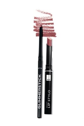 Avon Lip Stylo Ruj (TOTALLY TWİG) ve Dudak Kalemi (MYSTERY MAUVE)- Toprak Tonlar