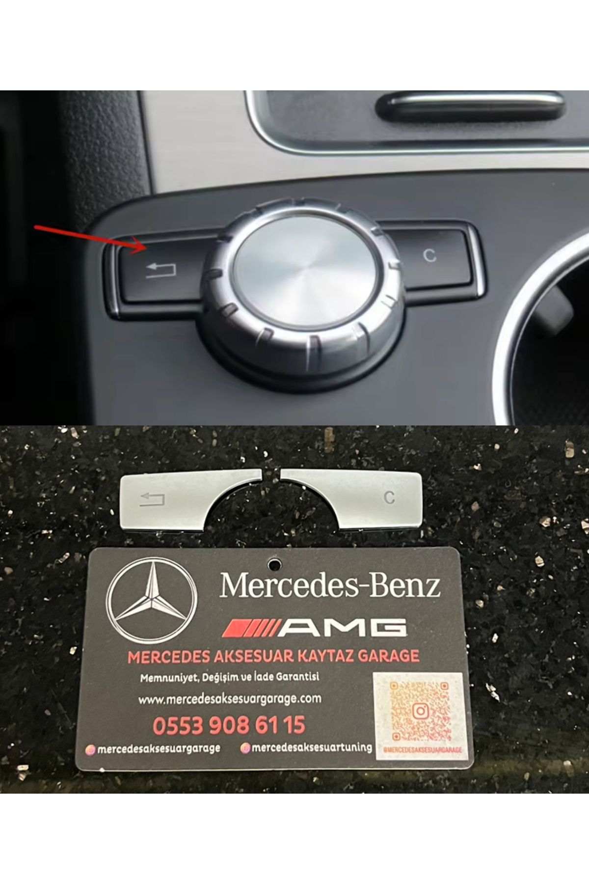 kaytaz MERCEDES JOYSTİCK TUŞLARI KAPLAMASI KROM W204 W212 X204