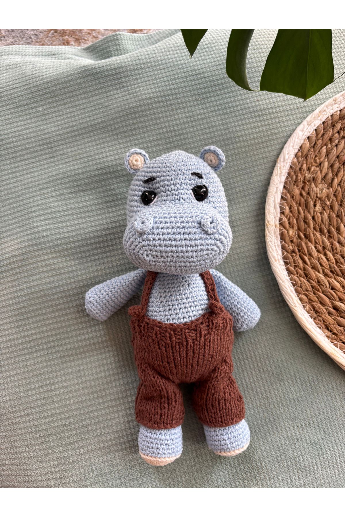 Aia&Co Sevimli Hipopotam Amigurumi El Yapımı Uyku Arkadaşı