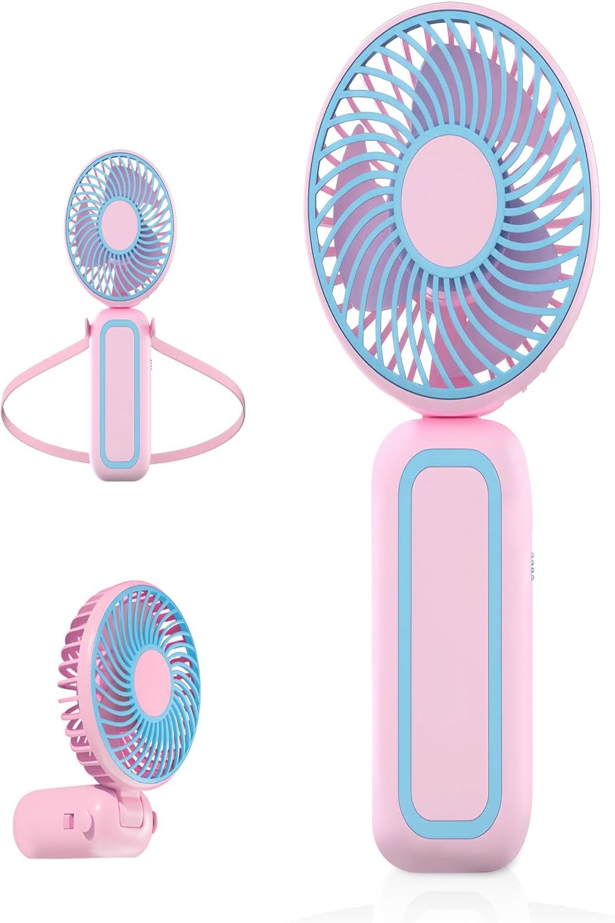 Hyd Mini Fan Çok Fonksiyonlu Katlanır Boyun Askılıklı Taşınabilir Masaüstü USB Fan Vantilatör