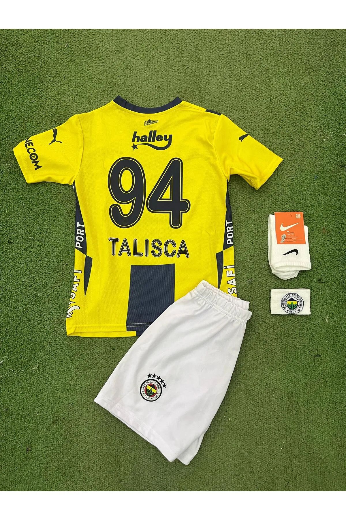 Alaturka Mix Fe.ner.bah'çe 2024/2025 Sezonu Talisca 4'lü Set/Çocuk Yeni Sezon Forma Şort Çorap Bileklik Hediyeli