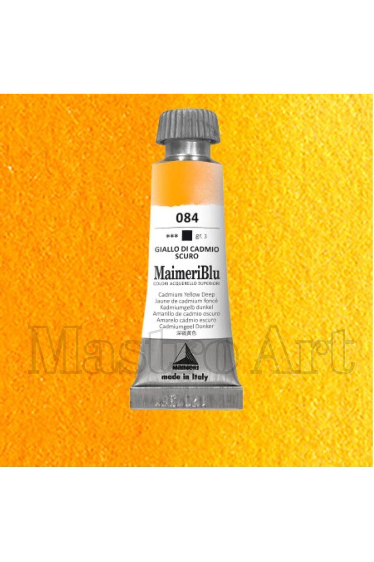Maimeri Blu Pro Tüp Sulu Boya 12 ml S3 084 Cadmium Yellow Deep
