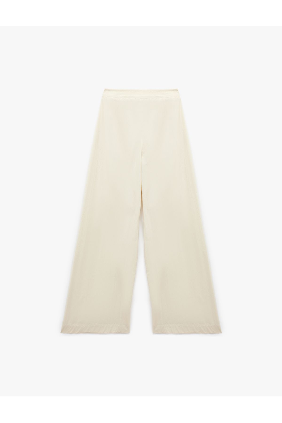 Koton-New Season Koton X Sima Tarkan - Wide Leg Palazzo Pants with Pocket and Pleat Detail 4