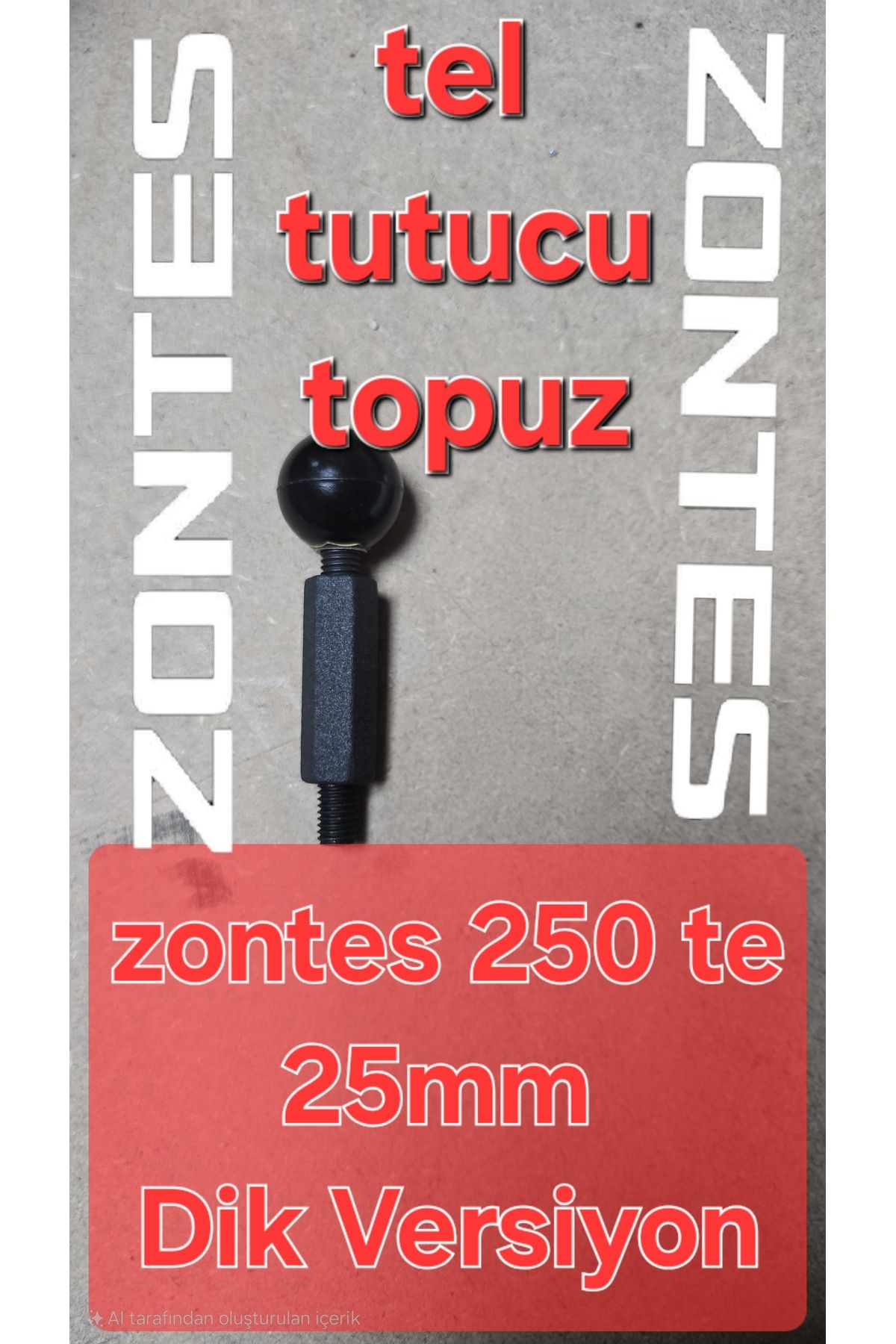 Yerlikit Zontes Rks 250 Te Gidon topuzu Dik versiyon 25mm