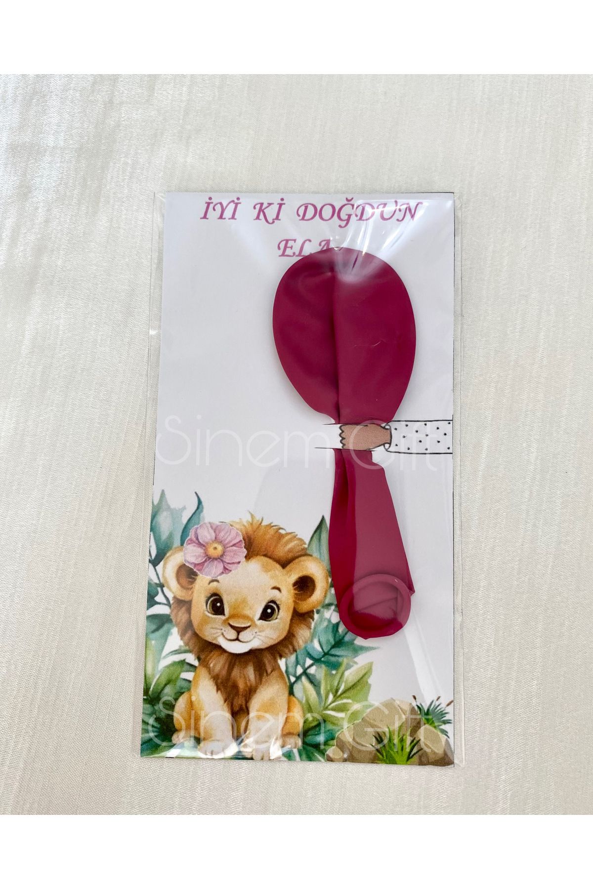 Sinem Gift 20 Adet Doğum Günü Hediyelik Balon - Safari Konseptli Hediyelik - Kız ÇocukHediyesi