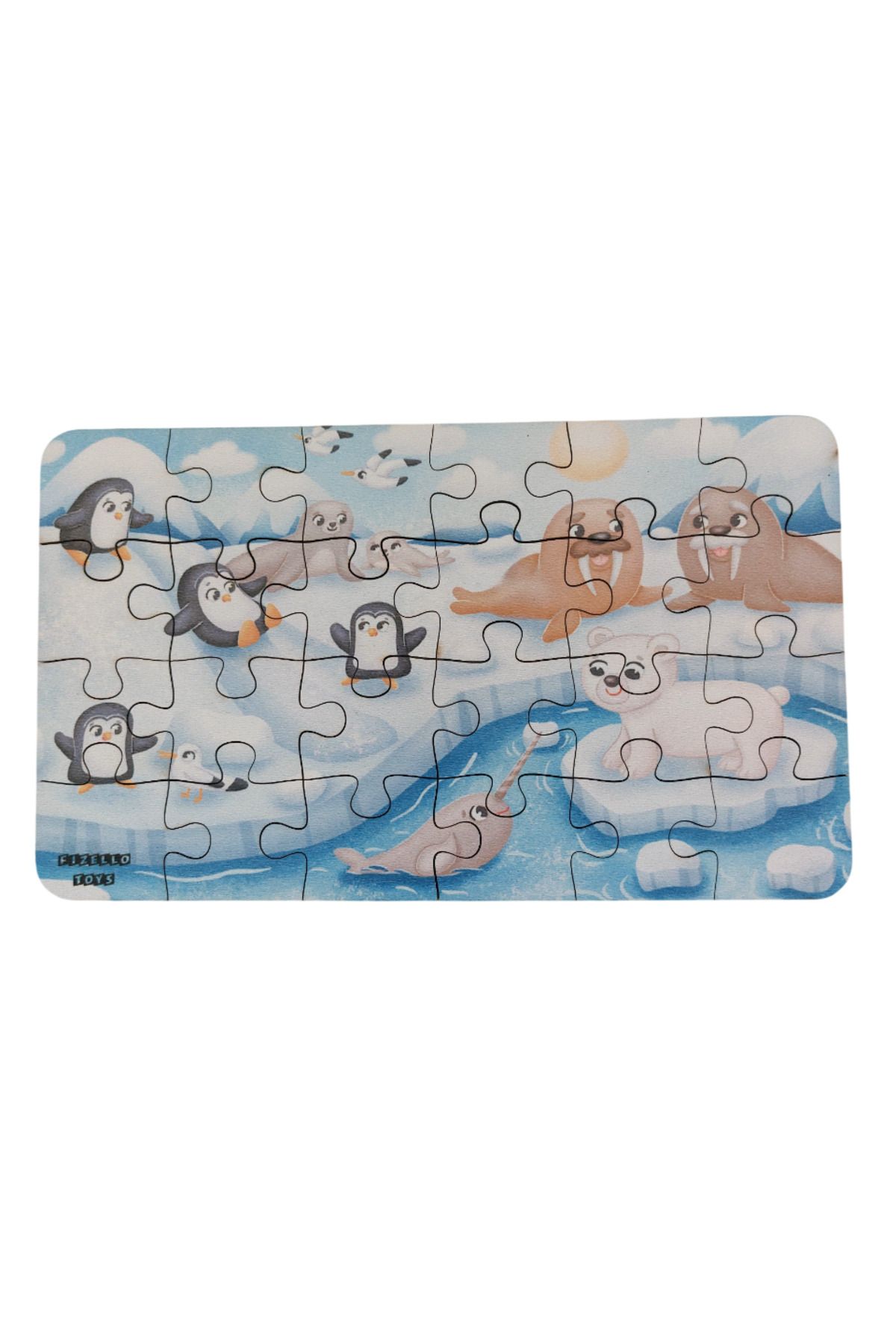 Fizello Arctic Animals - Kuzey Kutup Hayvanları / Small Puzzle 3-7 Yaş 24 Parça