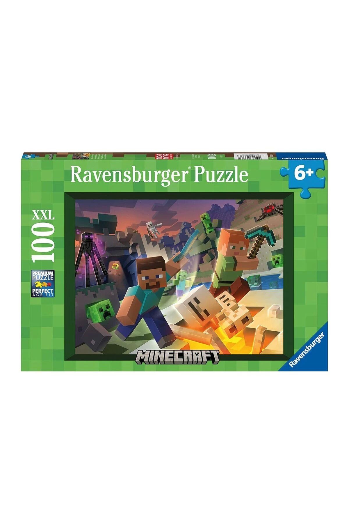 RAVENSBURGER 133338 Monster Minecraft 100 Parça Xxl Ravensburger Puzzle