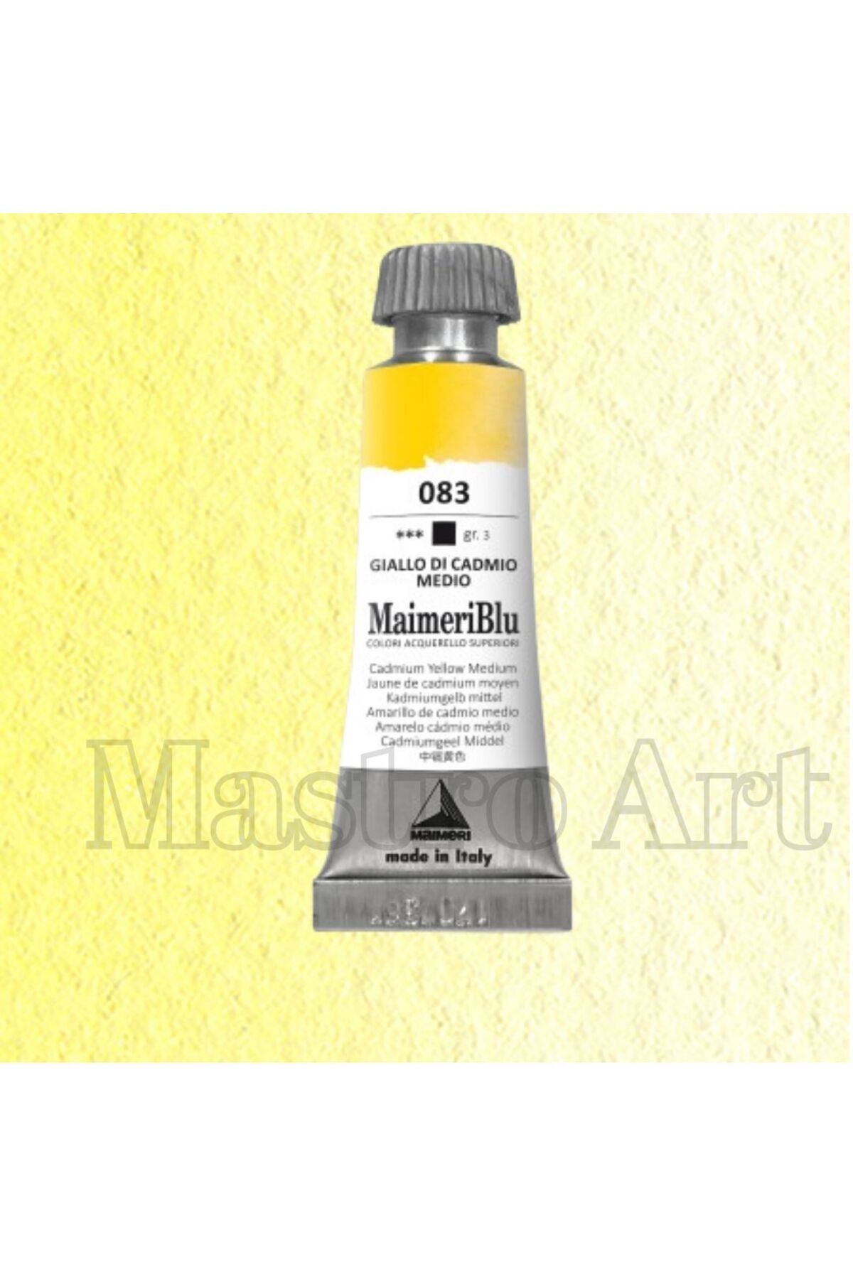 Maimeri Blu Pro Tüp Sulu Boya 12 ml S3 083 Cadmium Yellow Medium
