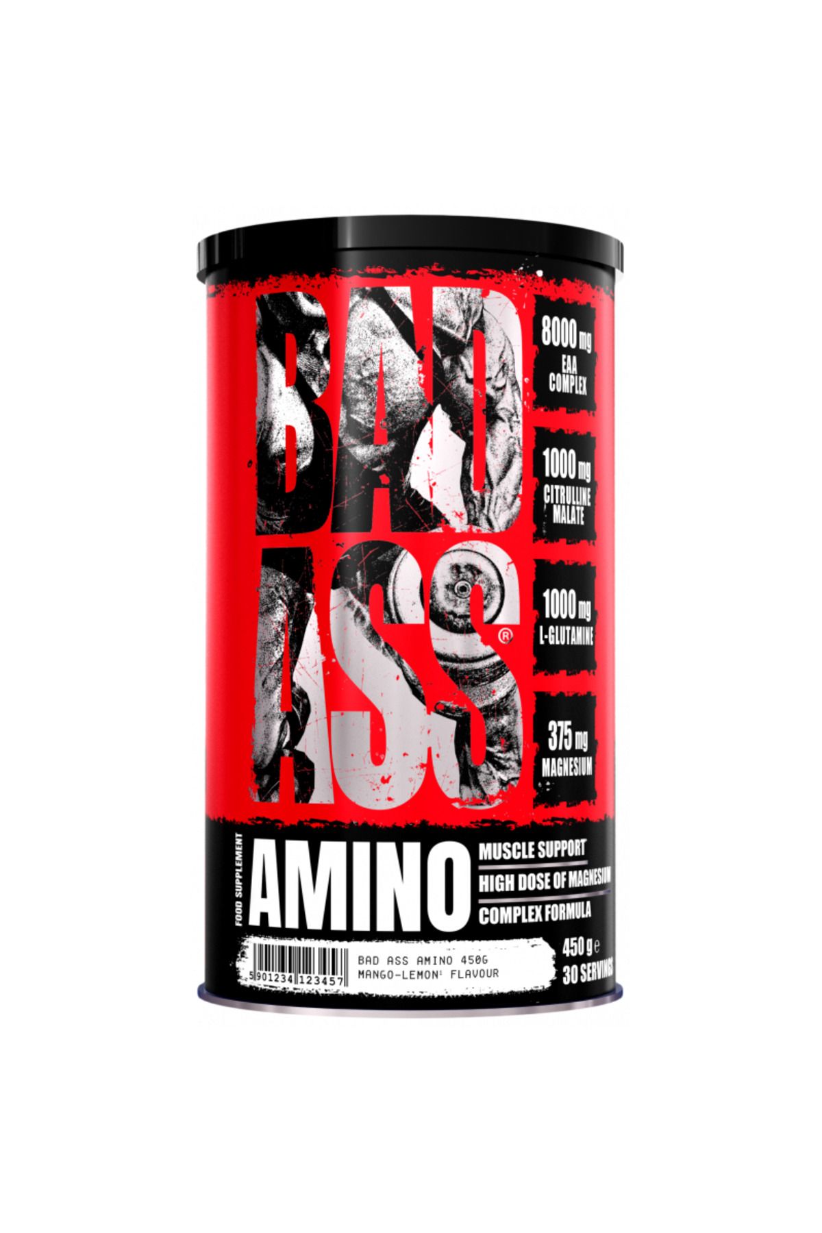 BadassLabs BAD ASS AMINO(EAA+BCAA+GLUTAMİN+CİTRULLİNE) 450 g