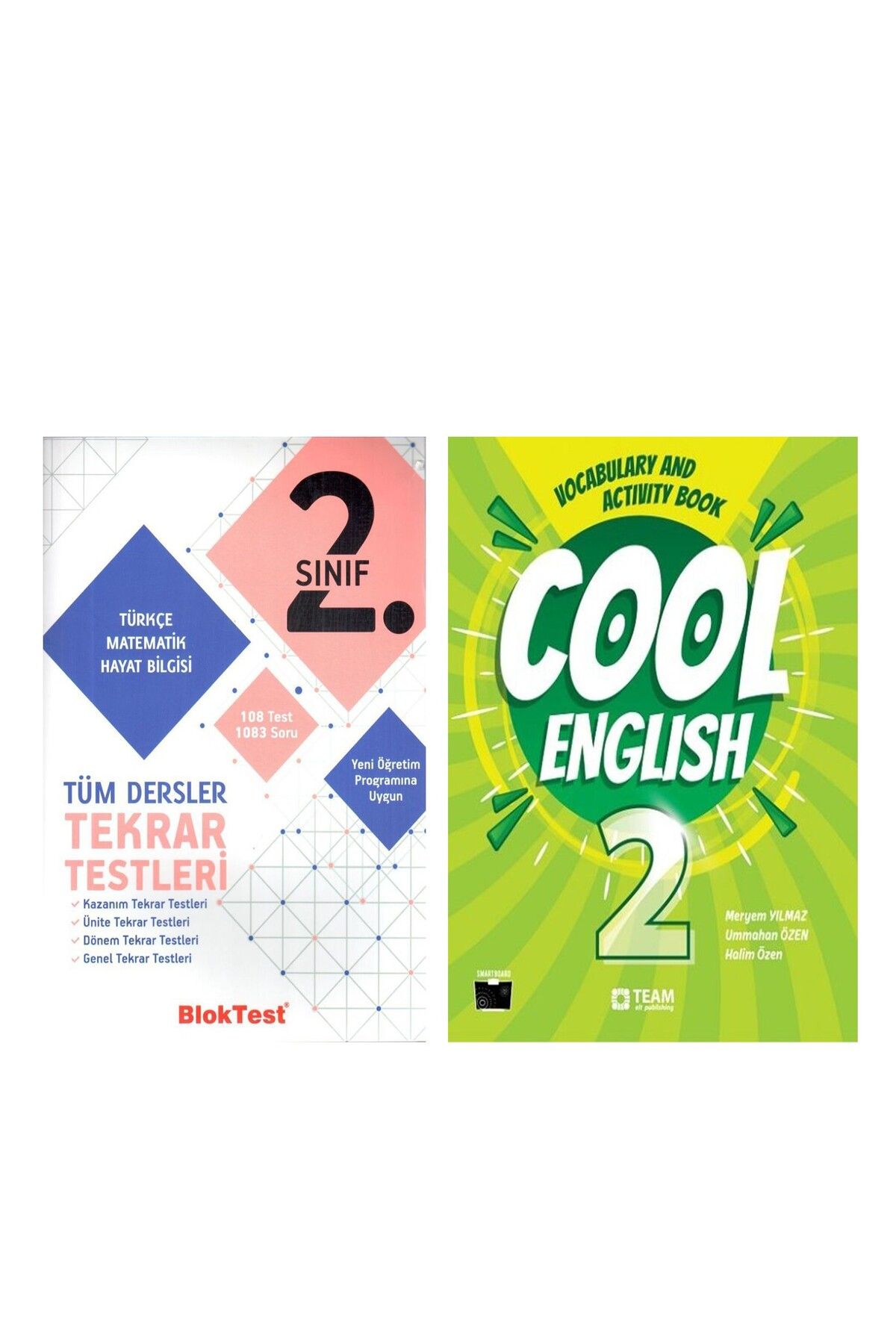 Ankara Kitap Merkezi Bloktest 2. Sınıf Tüm Dersler Tekrar Testleri ve Team Elt Cool English Vocabulary and Activity Book