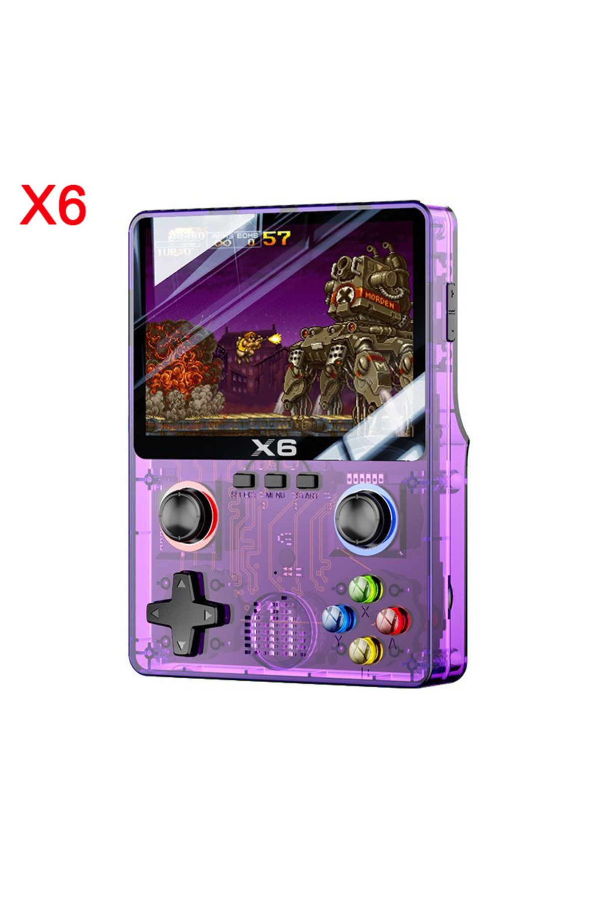 İMEXTECH X6 Oyun Konsolu Retro Video Oyunu Konsolu 3.5'' IPS Ekran Şarjlı Elde Taşınabilir Atari Çocuk