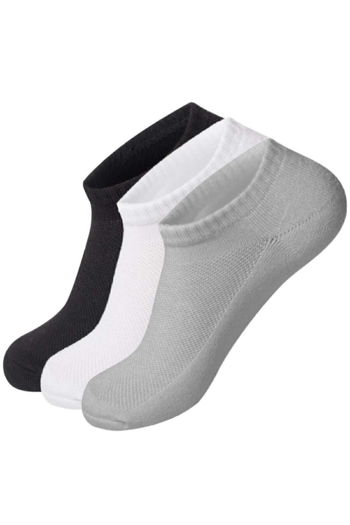 SİERNA Unisex 4çift Patik Çorap Spor Ayakkabı Kısa Soket Çorabı srn-002968