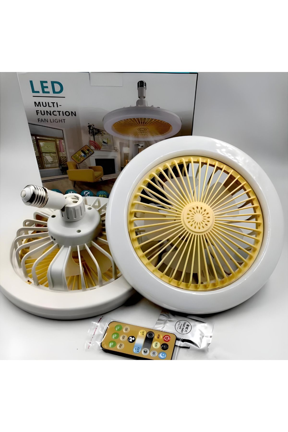Generic-APF® Ceiling Light with Integrated Fan Remote Control, 3 Speeds 6