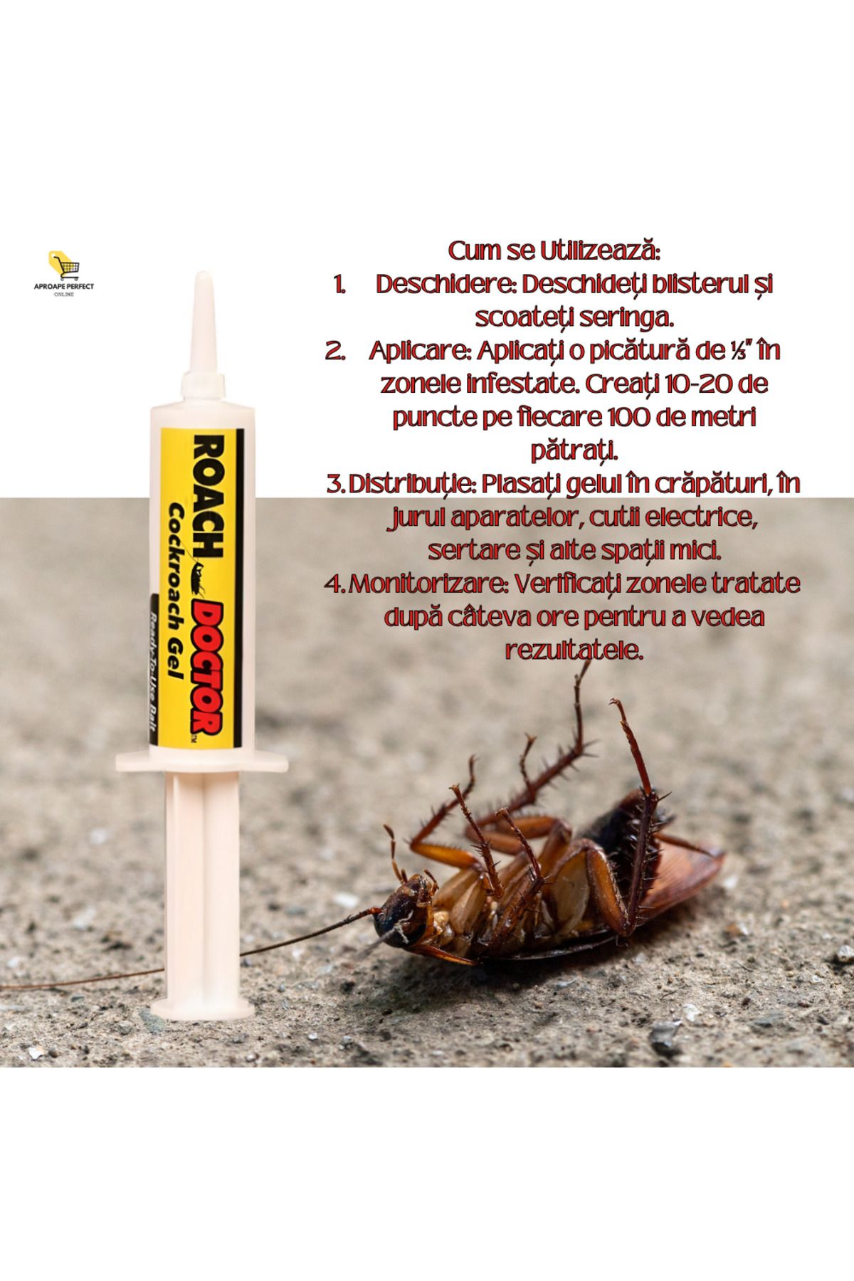 FİAPFO-Set of 10 Roach Doctor APF®- Insect Repellent and Cockroach Killer with Syringe 7
