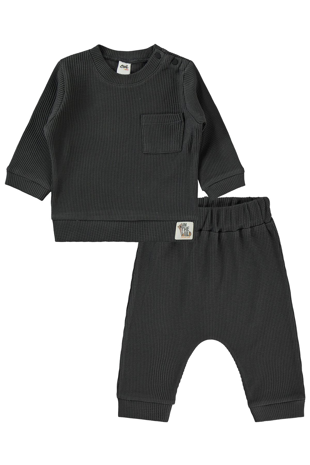 Civil Baby Bebek Takım 6-18 Ay Antrasit