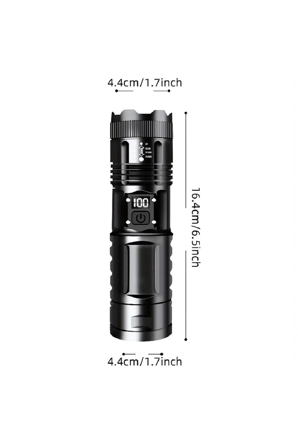 Generic-APF® Powerful, Ultra Bright Telescopic LED Flashlight with Phone Charging Function 2