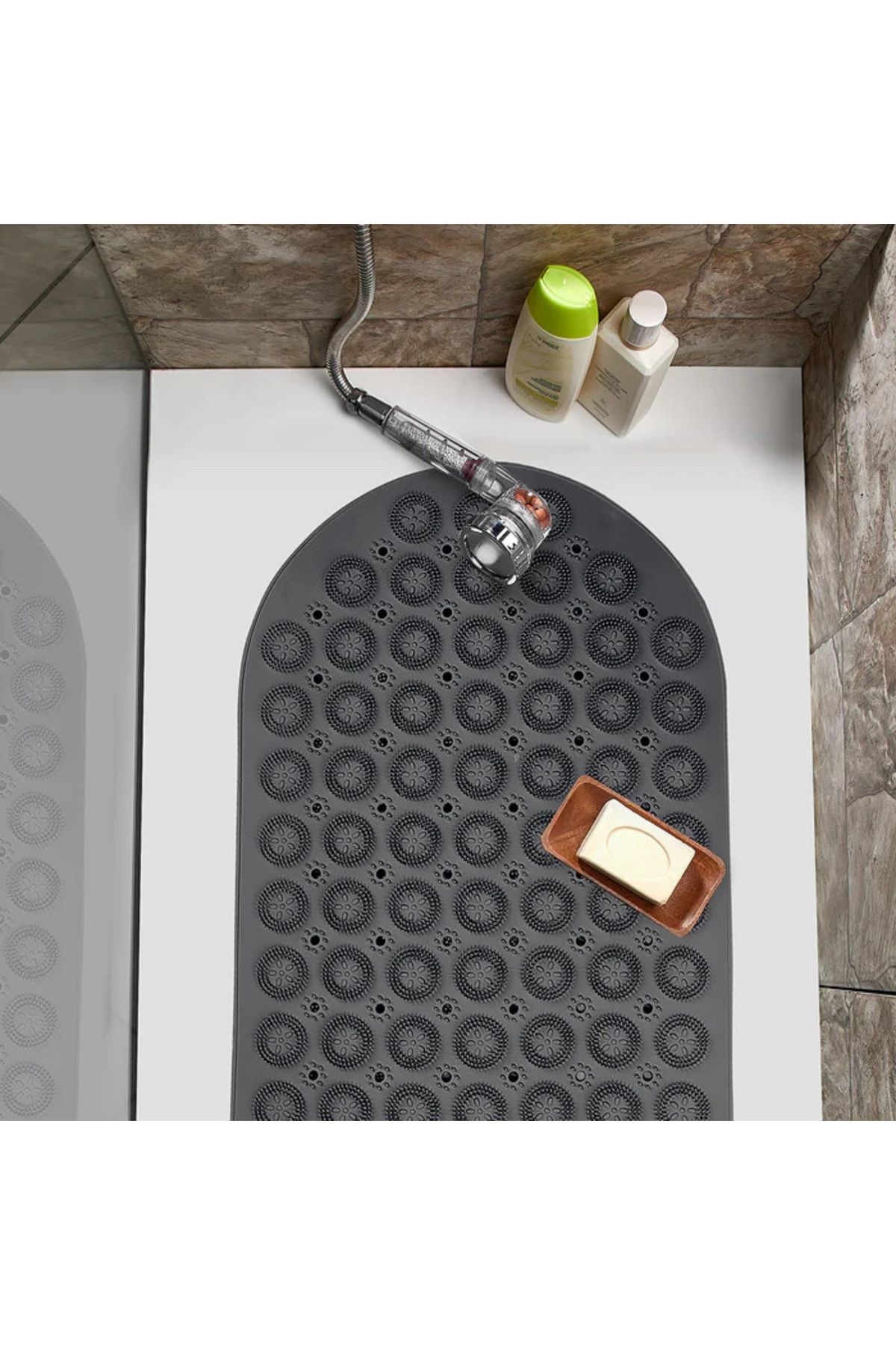 Sea Home Vantuzlu Paspas Küvet ve Banyo Duşa Kabin Kaydırmazı Masajlı 37 X 69 Cm M-142