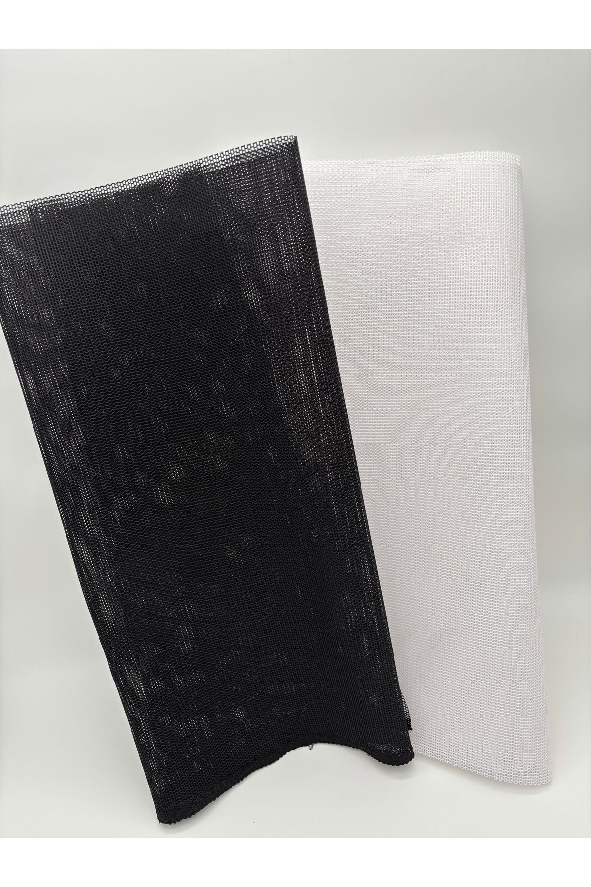 kumasfabrik 150 X 50 Cm File Kumaş /plaj Çantası Kumaşı/Alışveriş çantası kumaşı( 2 Adet Siyah-Beyaz )