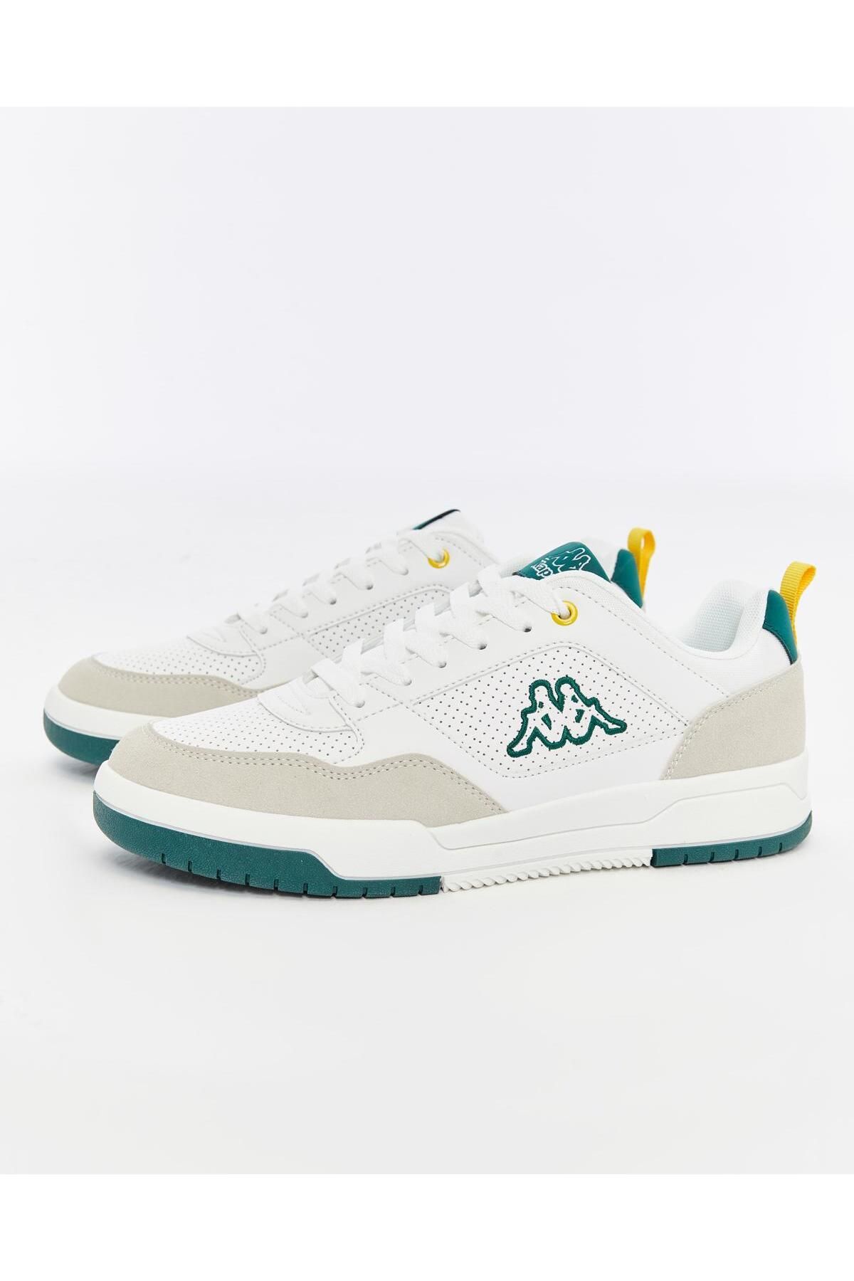 Kappa Manis Erkek Beyaz-Yeşil Regular Fit Sneaker