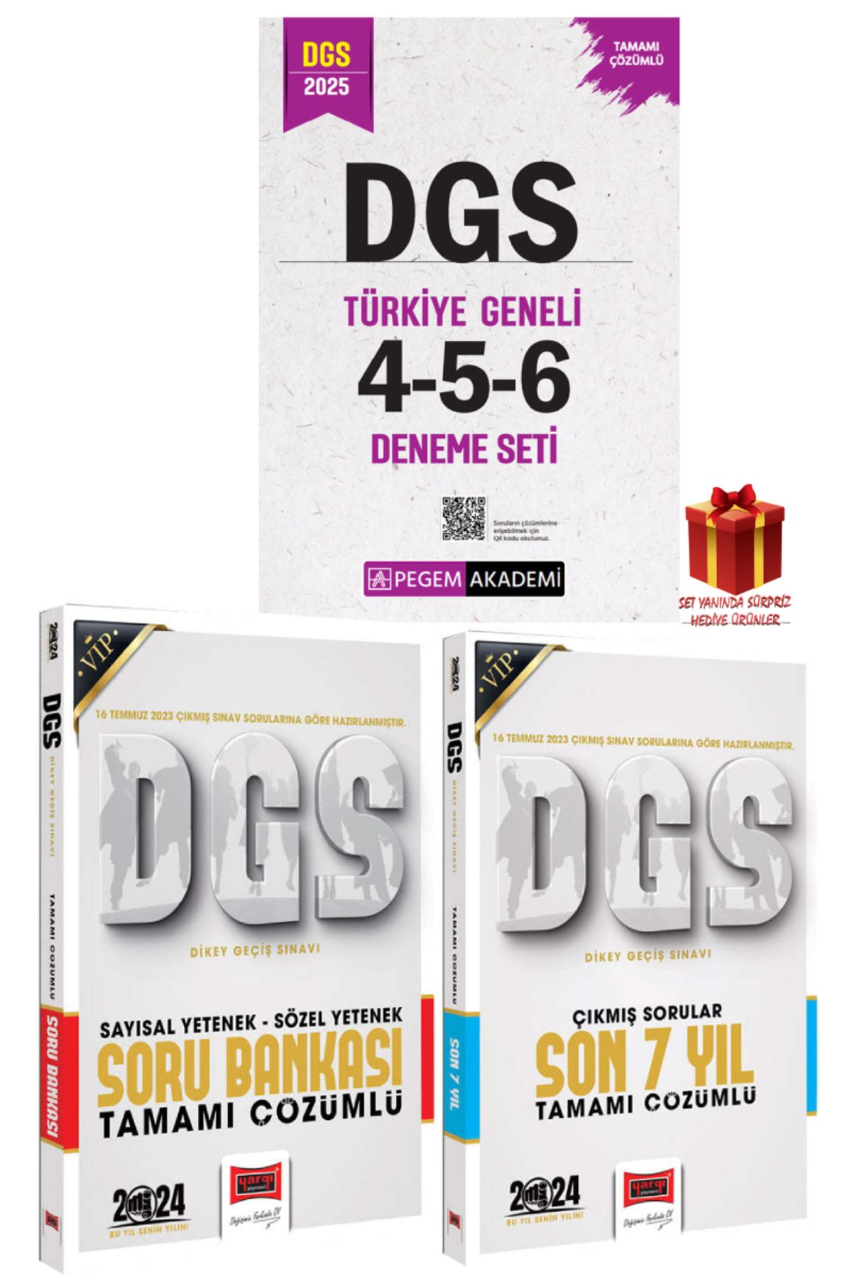Pegem Akademi Yayıncılık 2025 Pegem DGS Türkiye Geneli Deneme Sınavları+DGS Soru Bankası+Yargı DGS Çıkmış Sorular+