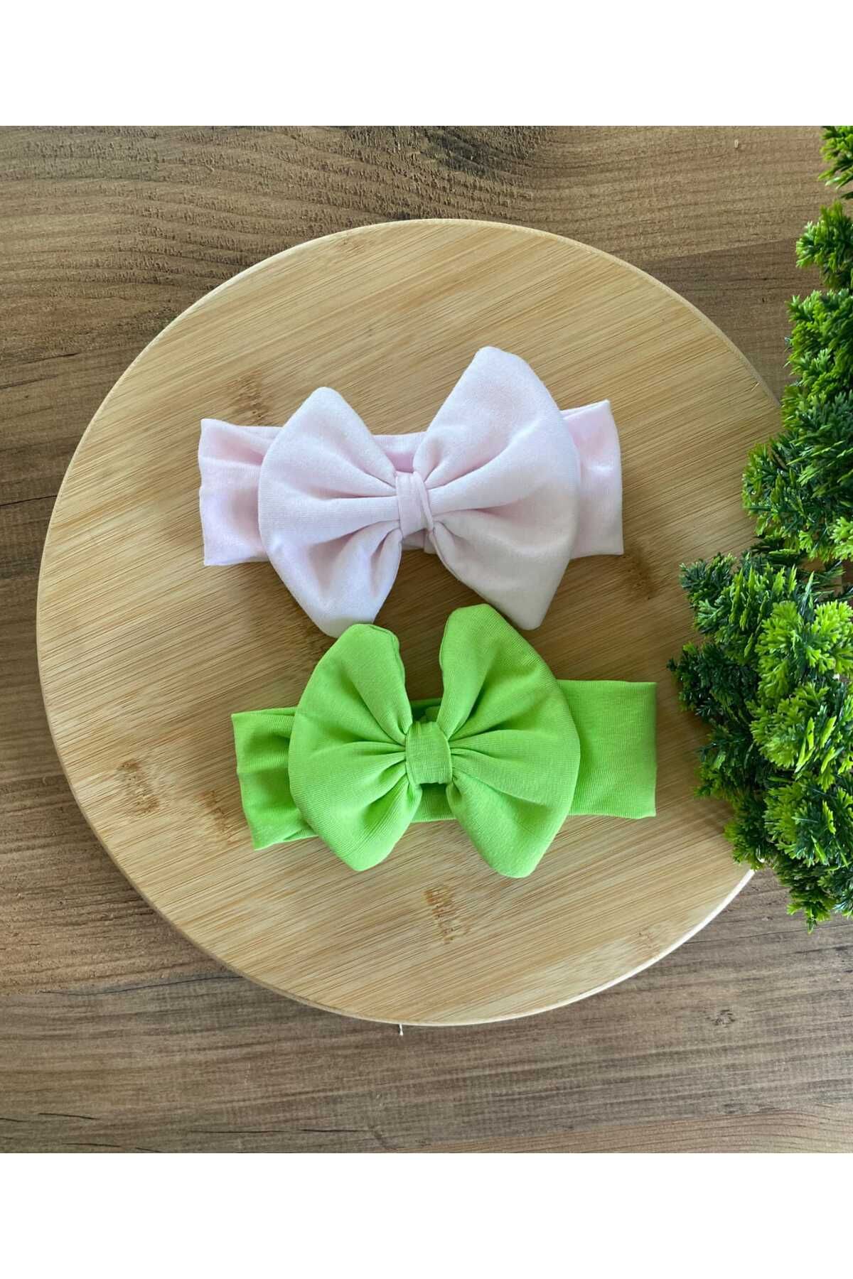 KAYRASTORETESETTÜR Bebeğin İçin En Konforlu Bandana Seti, 0-3 Yaş Yazlık Penye Fiyonk Bebek Bandana