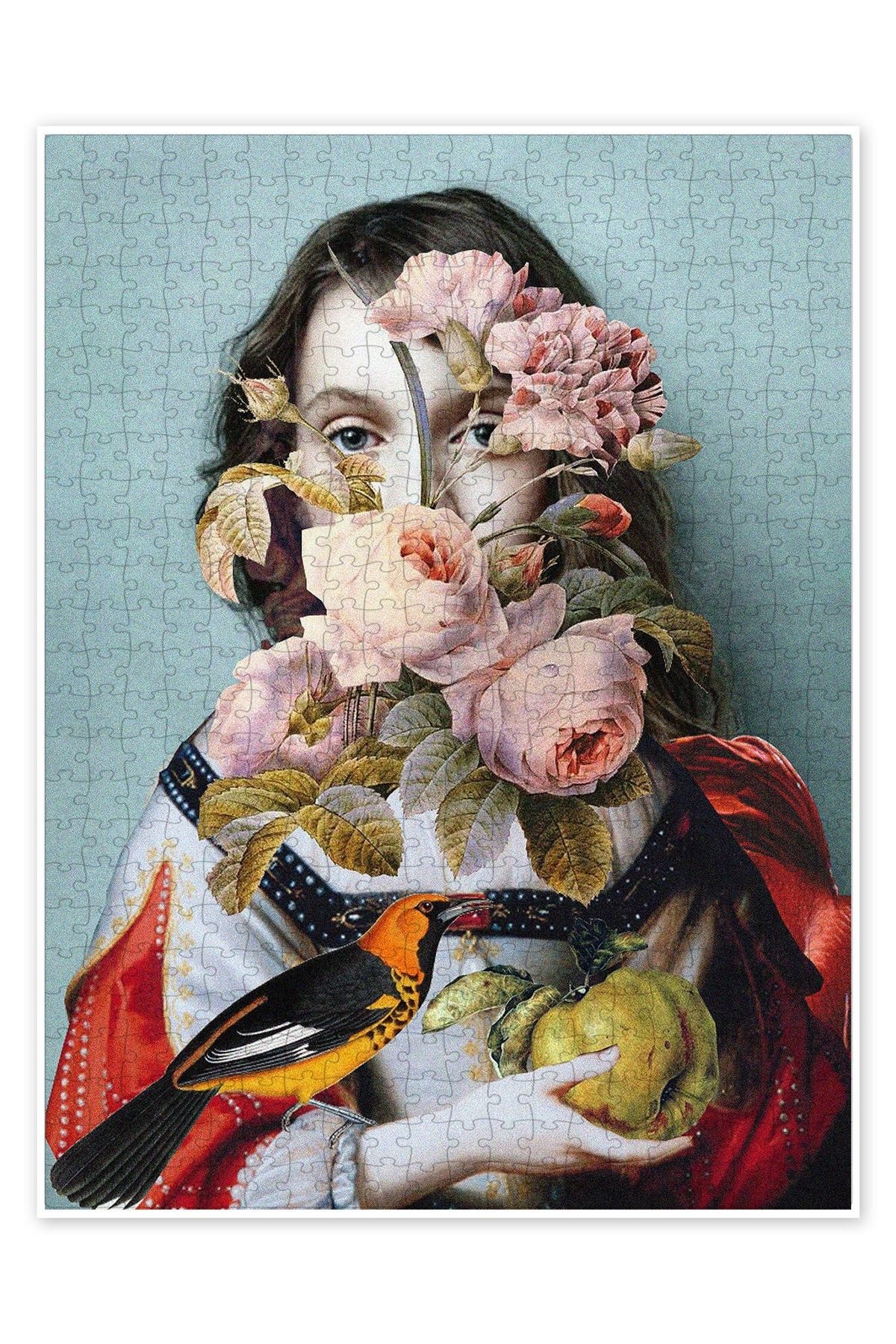 Jeronkarji Gül kızlar 500 Parça Puzzle Yapboz Bohem Soyut Sanat Temalı