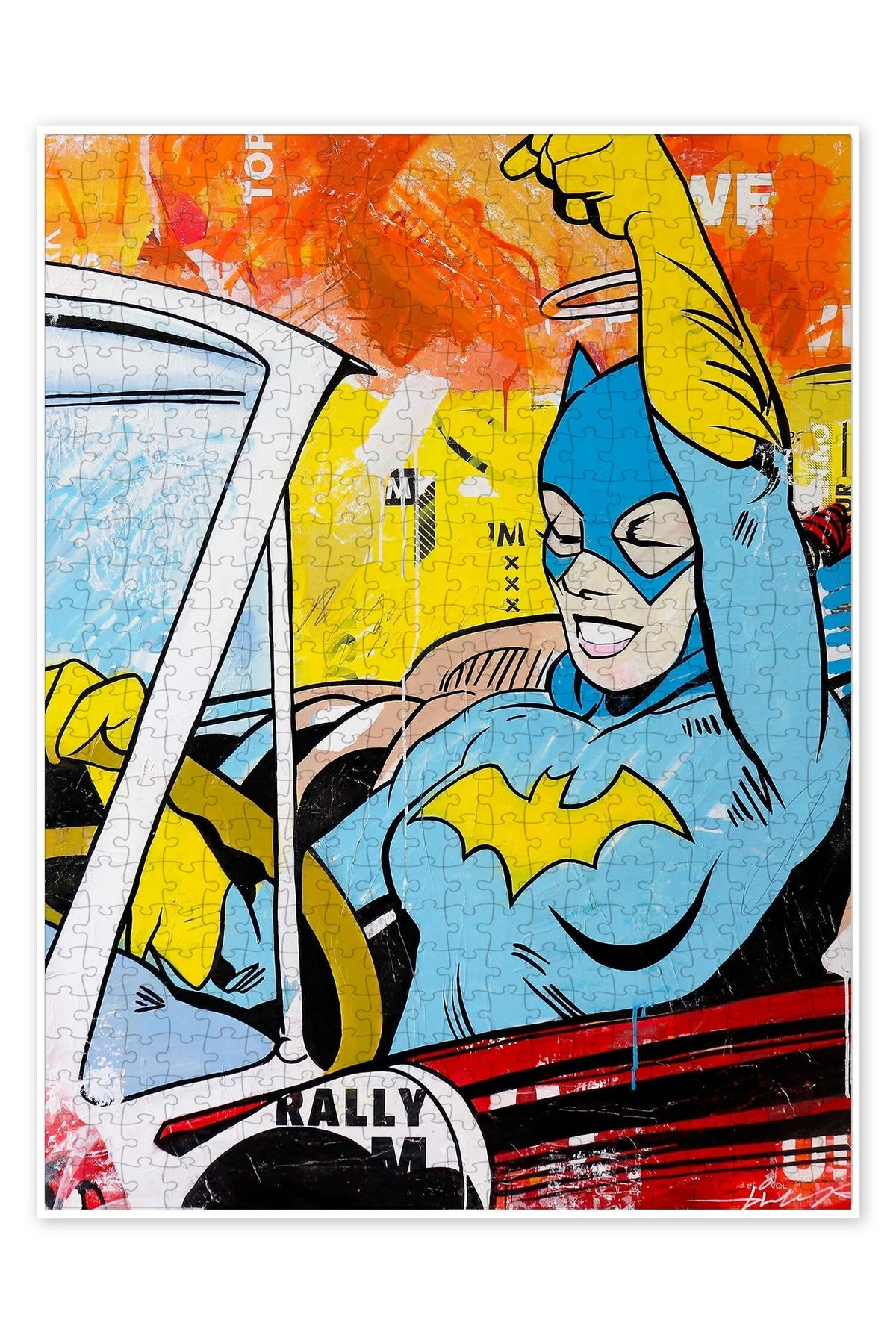 Jeronkarji Batgirl 500 Parça Puzzle Yapboz Bohem Soyut Sanat Temalı