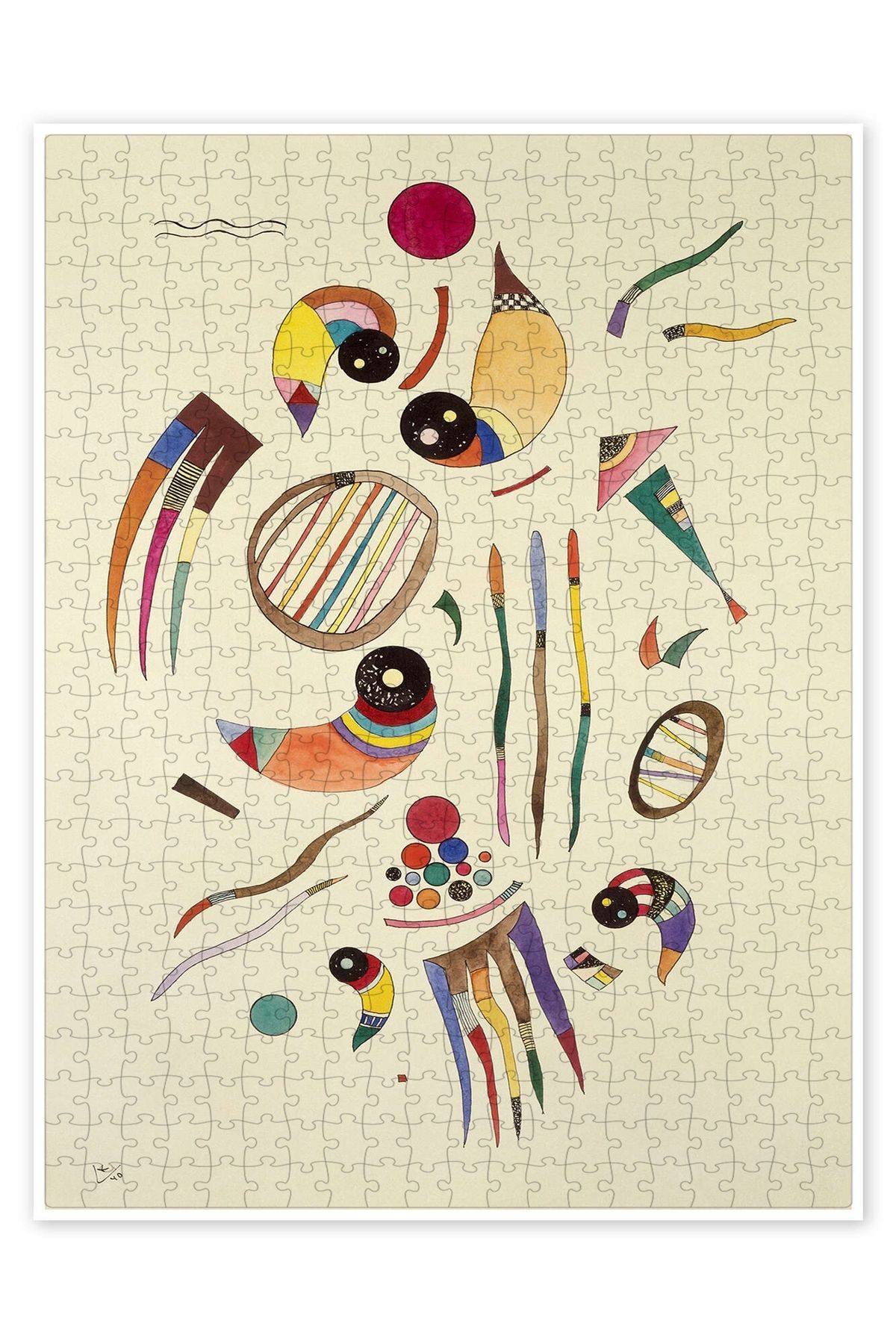 Jeronkarji İsimsiz, 1940 500 Parça Puzzle Yapboz Bohem Soyut Sanat Temalı