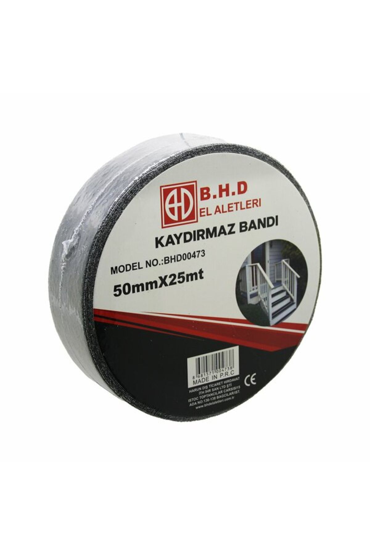 Linarx Kaydırmaz Siyah Bant 50 mm X 25 mt