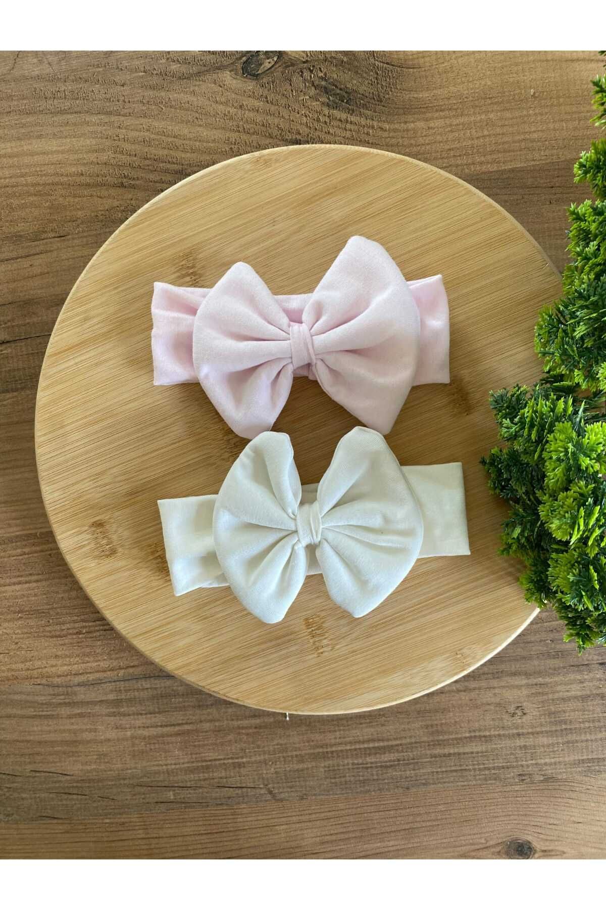 KAYRASTORETESETTÜR Bebeğin İçin En Konforlu Bandana Seti, 0-3 Yaş Yazlık Penye Fiyonk Bebek Bandana