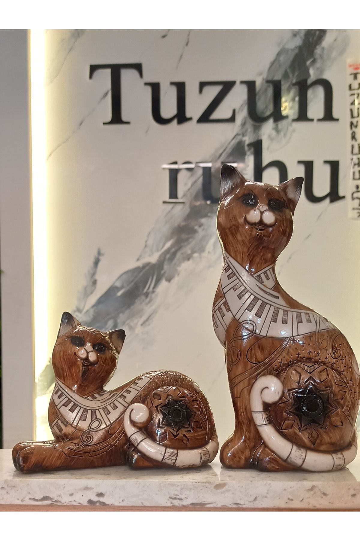 Tuzun Ruhu İKİLİ KEDİ BİBLOSU