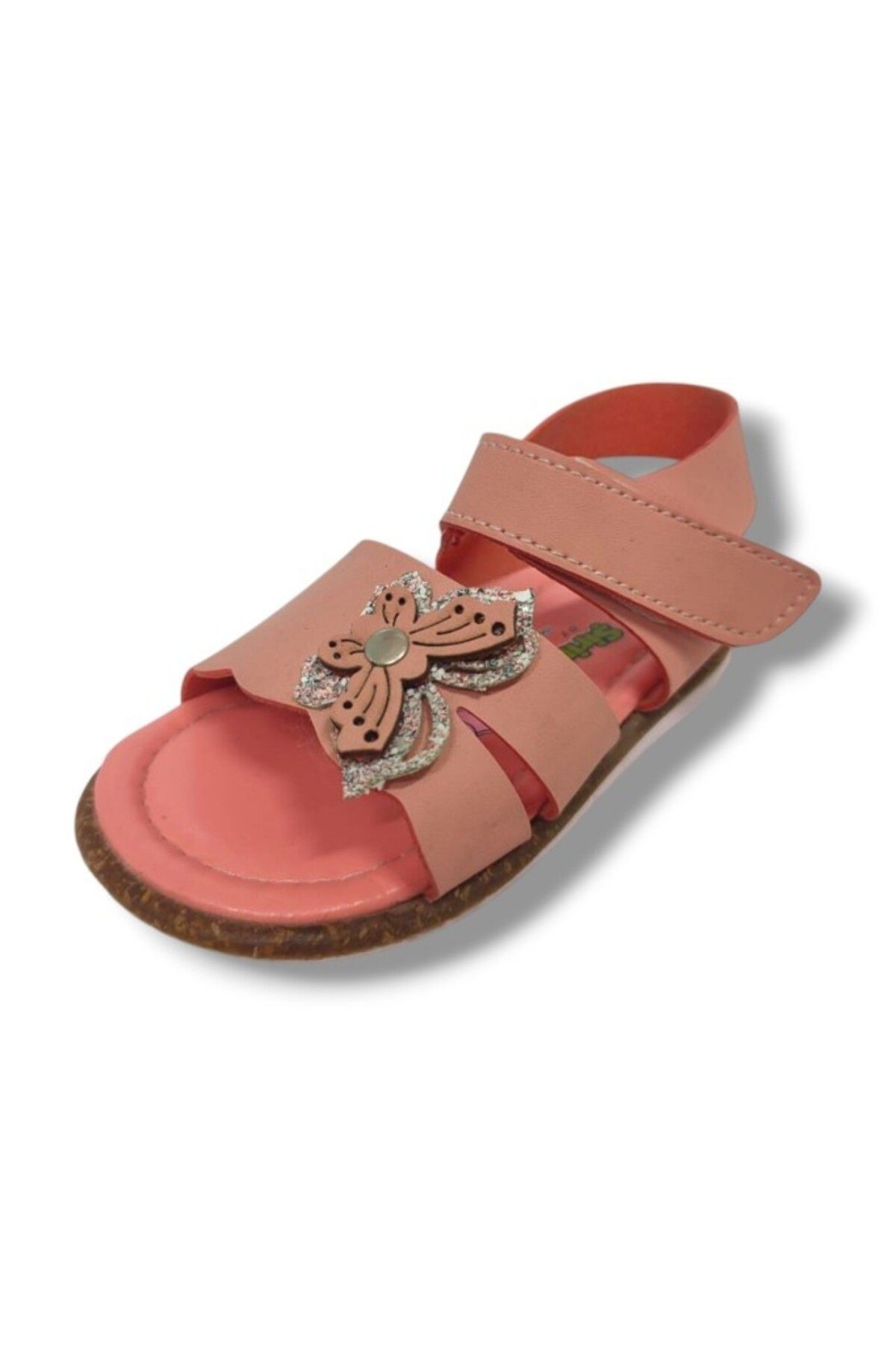 ŞİRİNGENÇ Şirinbebe 1570-20 Anatomik Kelebek Tokalı Cirtli Kız Çocuk Sandalet Pembe 21-25