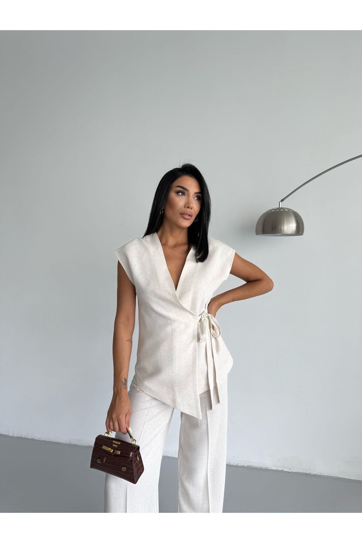 CLB COLLECTION Keten Yelekli Takım