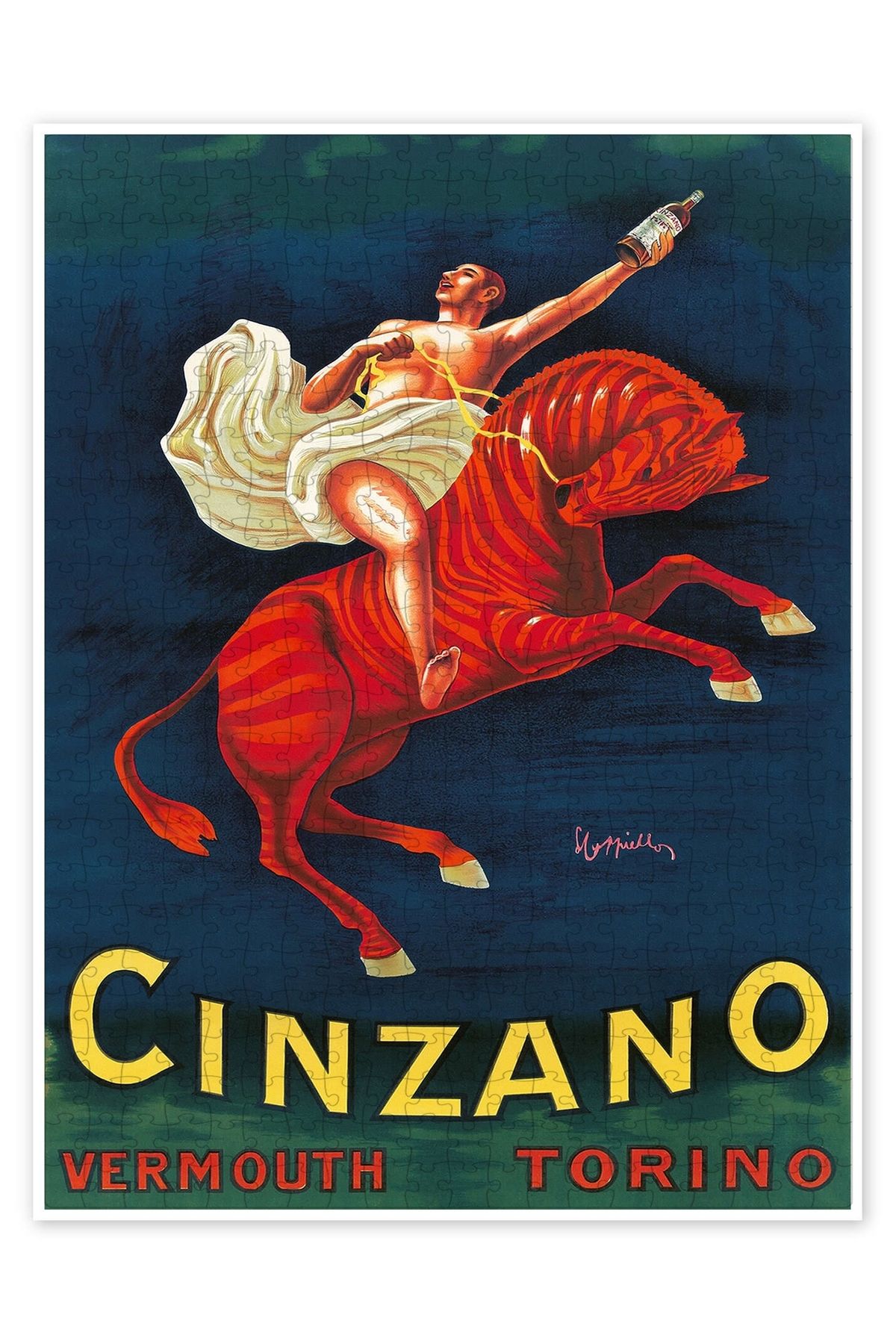 Jeronkarji Cinzano Vermut Torino 500 Parça Puzzle Yapboz Mutfak Temalı Yetişkinler için