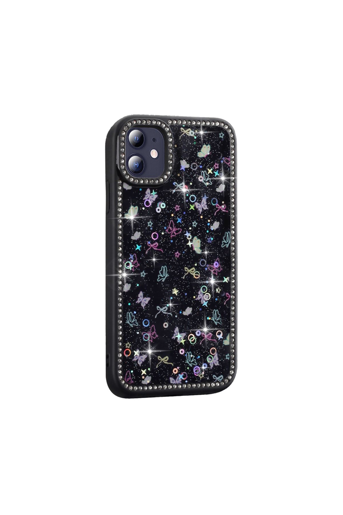 KılıfShop İphone 11 Kılıf Azra Taşlı Simli