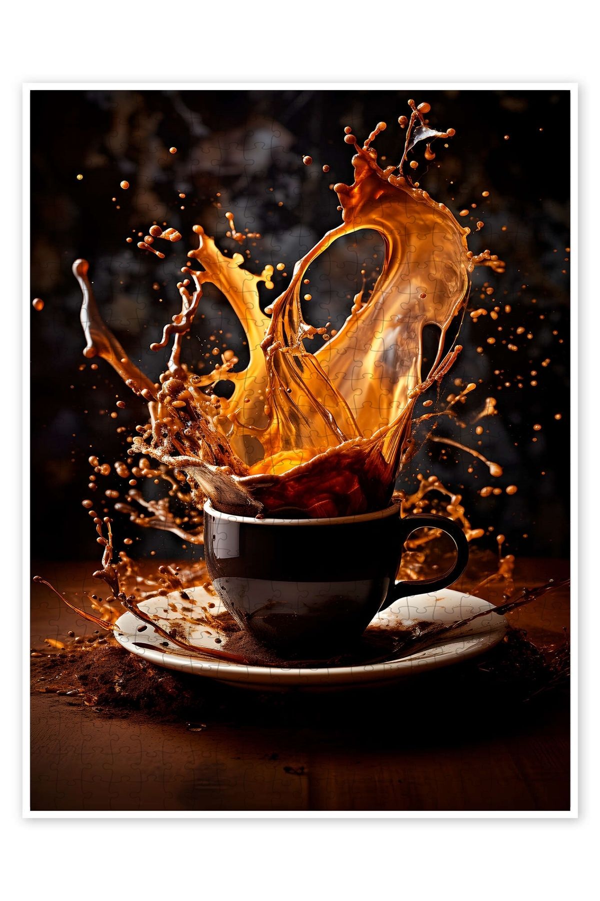 Jeronkarji Smashing Coffee 500 Parça Puzzle Yapboz Mutfak Temalı Yetişkinler için