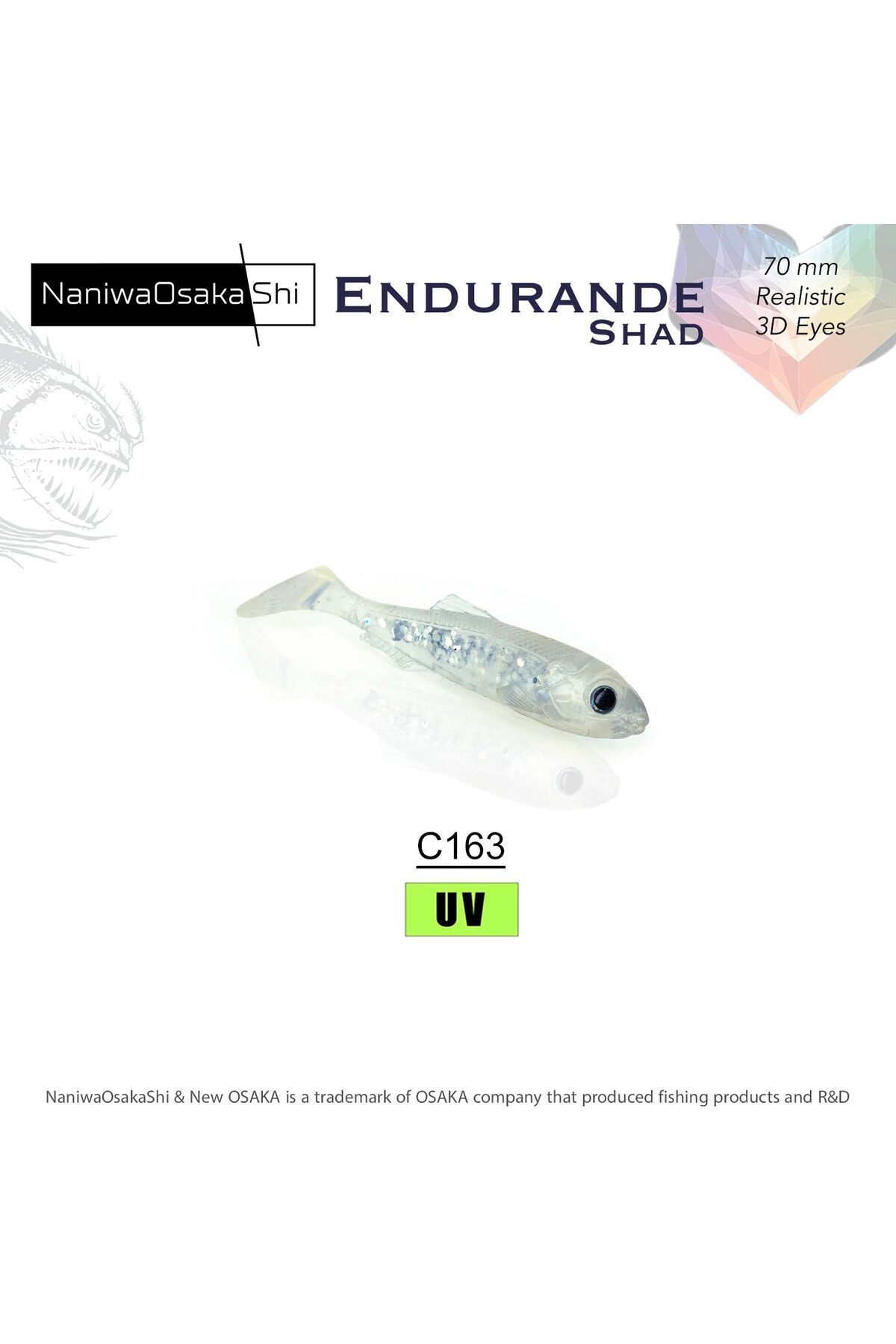 Delitay Balıkçılık NaniwaOsakaShi Endurande Shad 7 Cm Silikon Yem C163