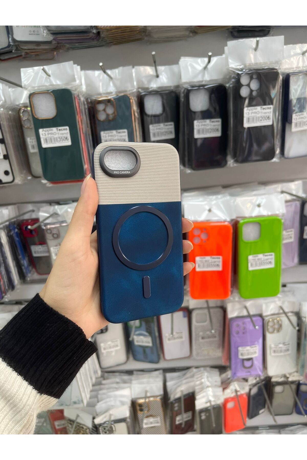 TECNOTREND Apple iphone 16 E UYUMLU DERİ SÜET DOKULU MAGSAFFE SİLİKON KILIF