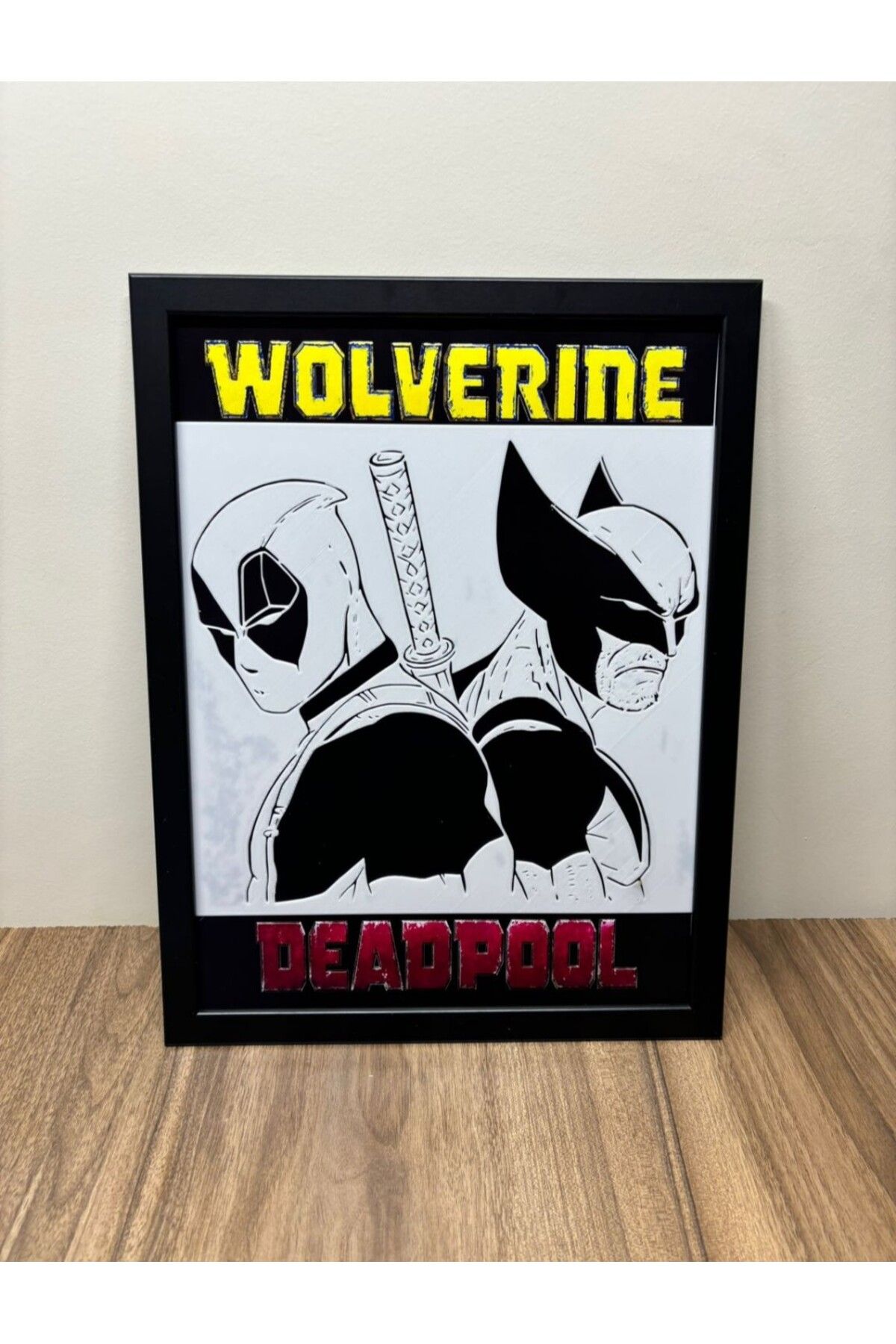 shop Wolverine & Deadpool Çerçeveli Tablo
