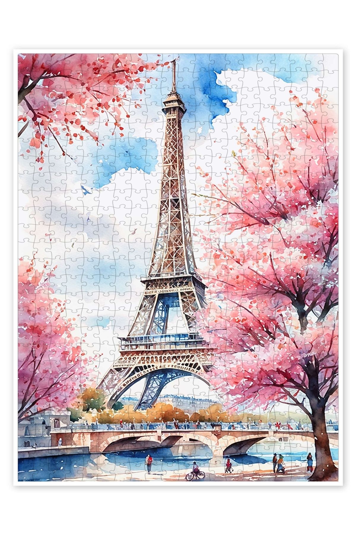Jeronkarji Paris'te Bahar 500 Parça Puzzle Yapboz Şehir Manzara Temalı Hobilik