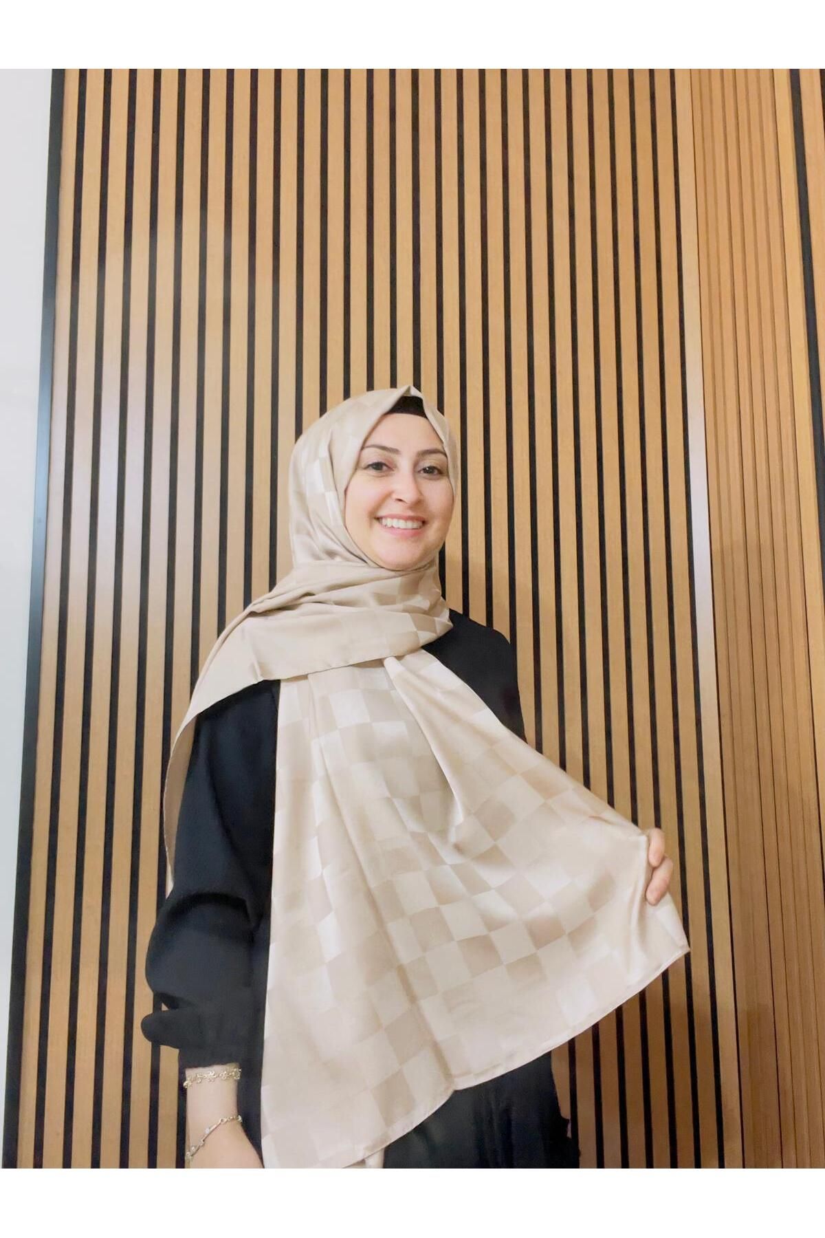 cananScarf Dama Desen İpeksi Jakar Şal