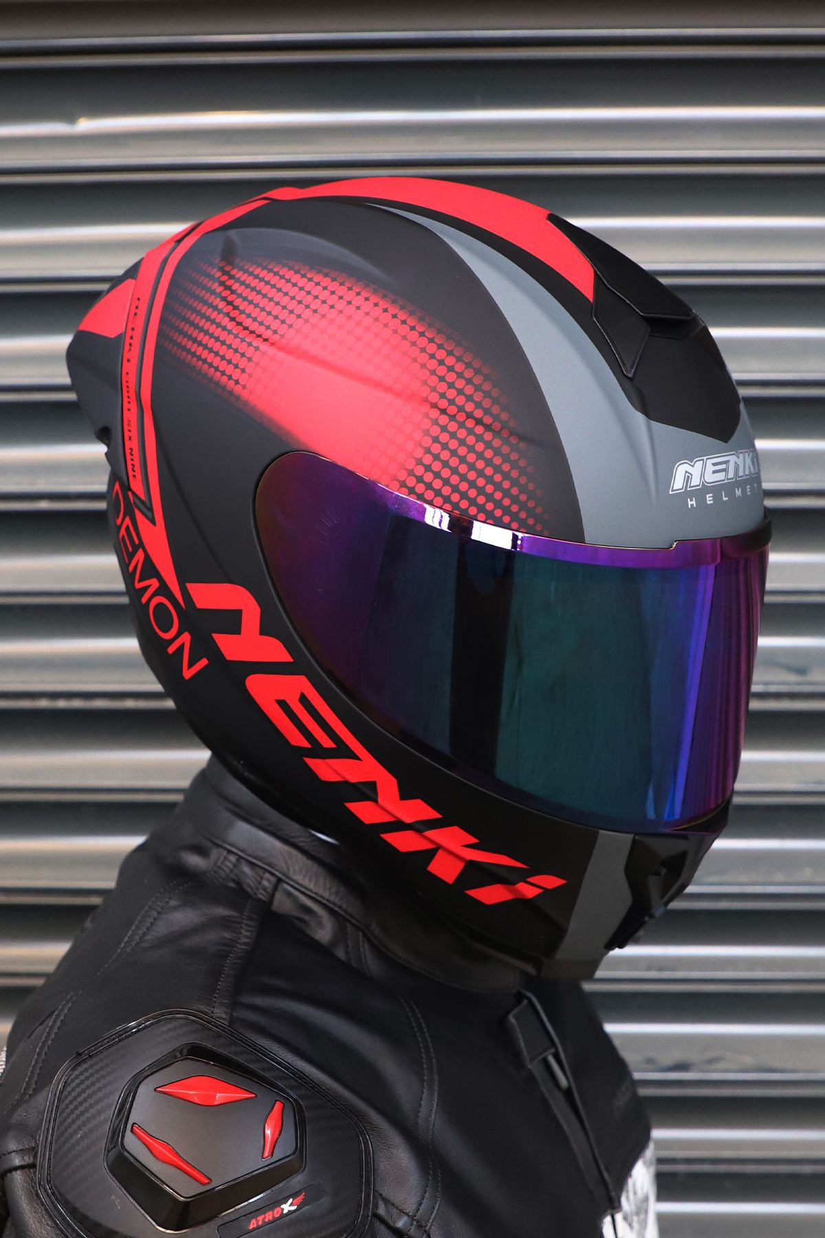 NENKİ NENKİ Encore Demon Mat Siyah Kask
