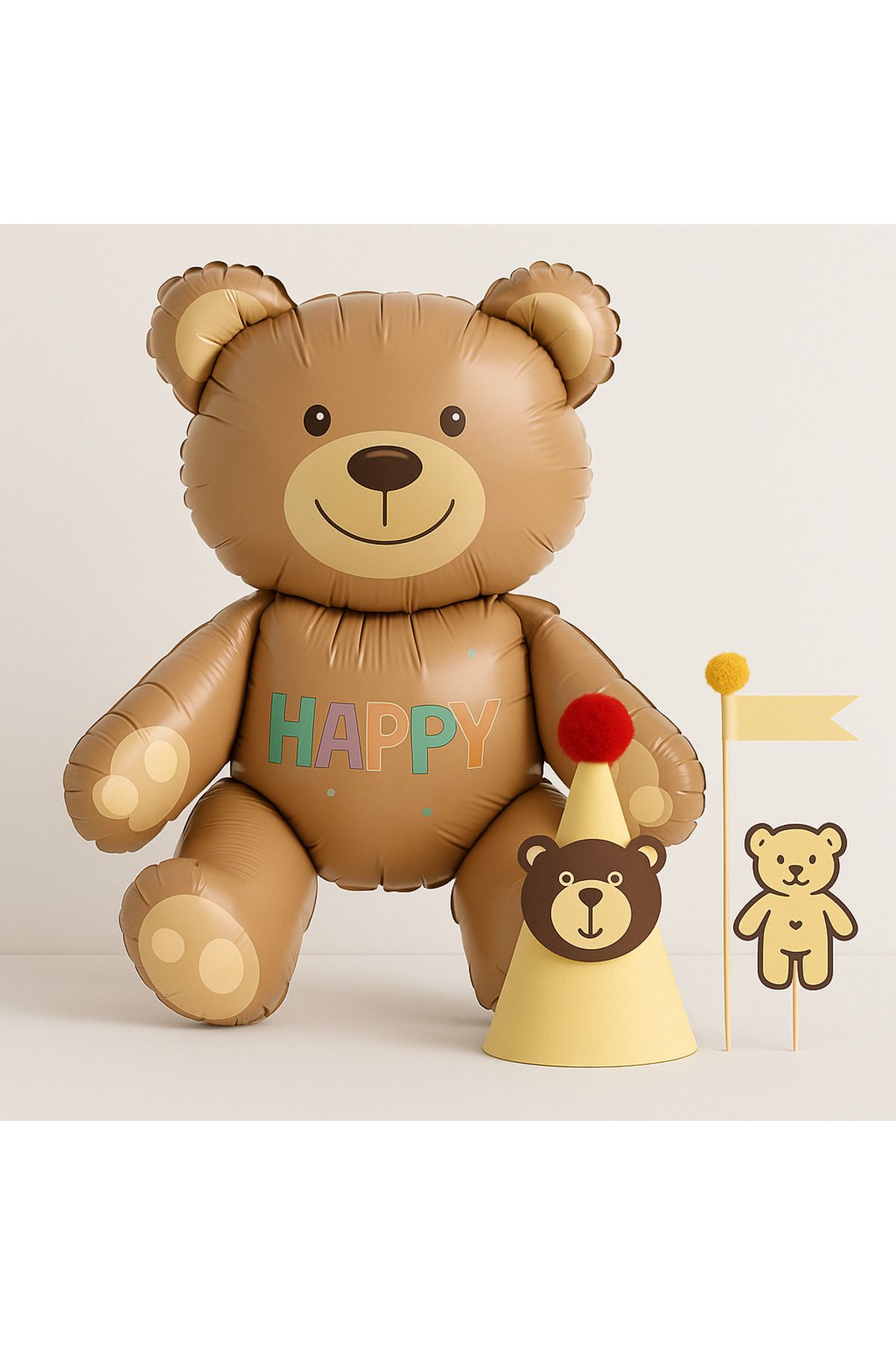 aloha concept 🐻 Oturan Ayıcık Temalı Mini Parti Seti