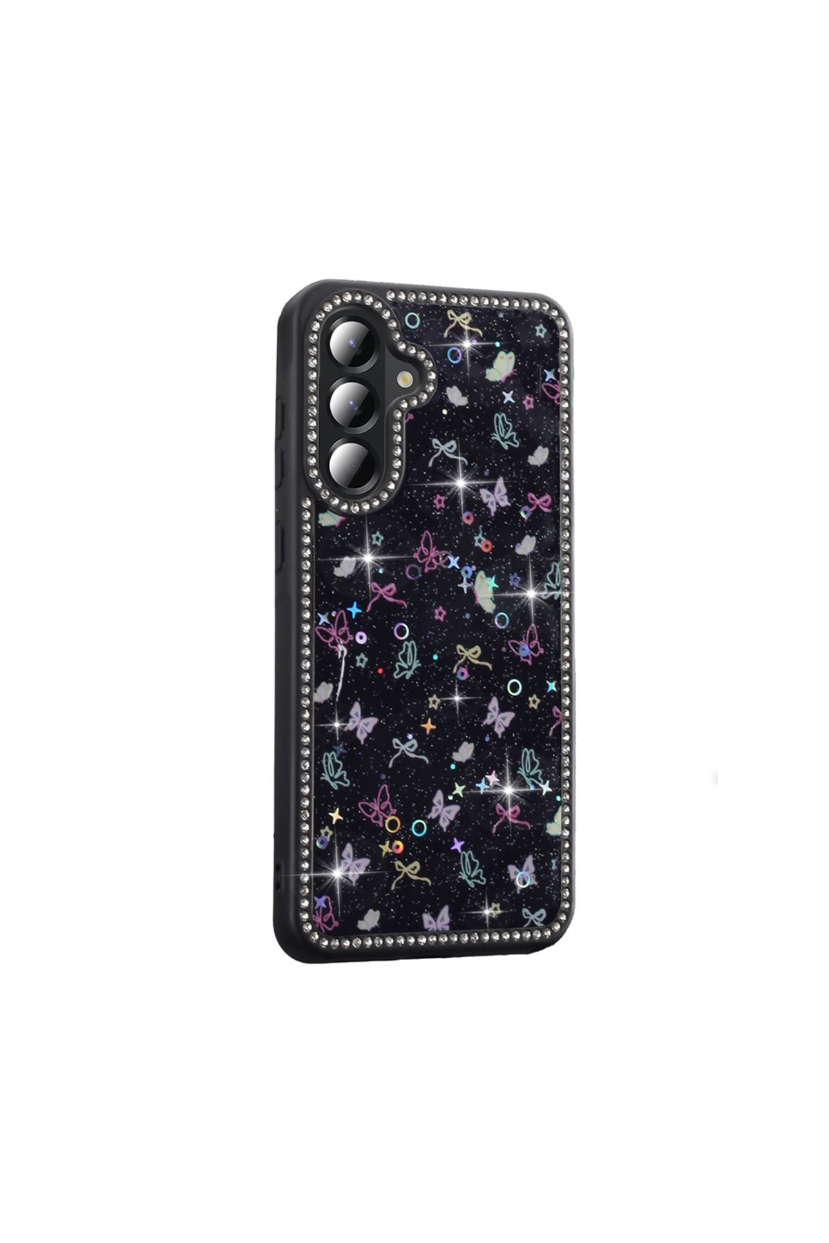 KılıfShop Samsung Galaxy A56 Kılıf Azra Taşlı Simli