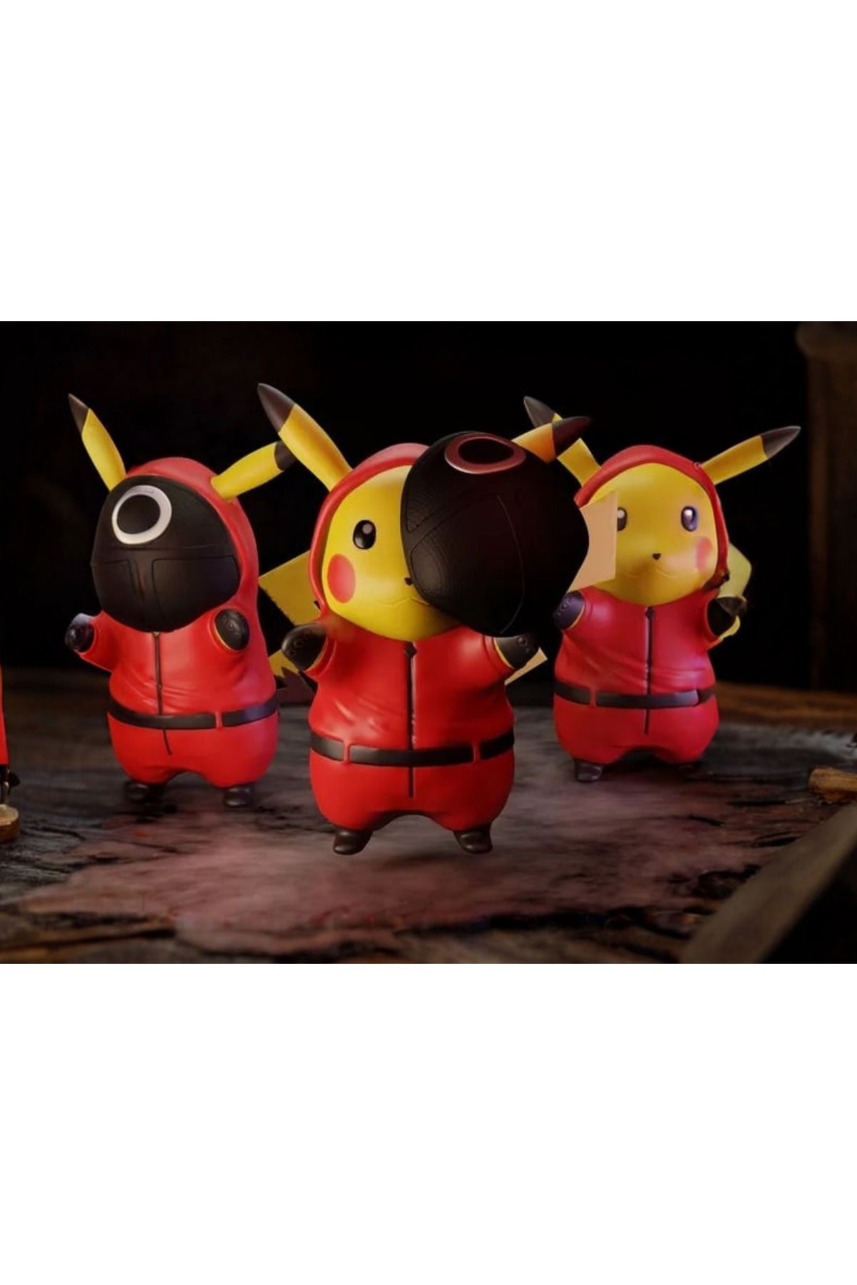 Cochines Squid Game Pokemon Pikachu - Sağlıklı PETG malzemeden üretilmiş 3D figür 15cm