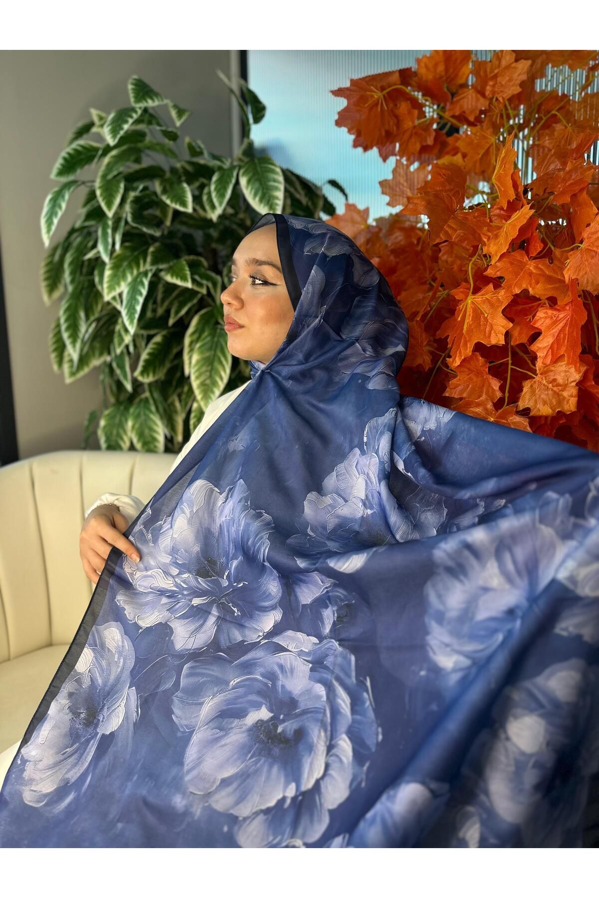 Oxygen Scarfs Rosaline Desen Pamuk İpek Şal-13000