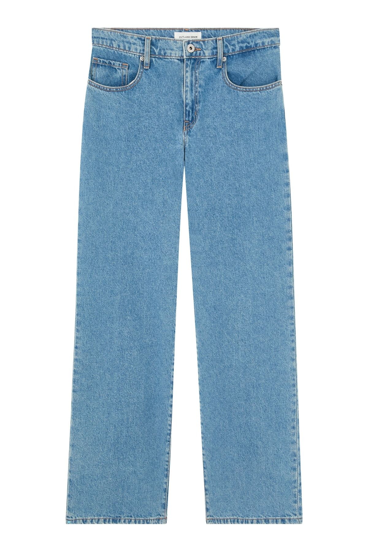 Outland Denim Denim Avril Mid Slouchy Wide Leg Kadın Kot Pantolon