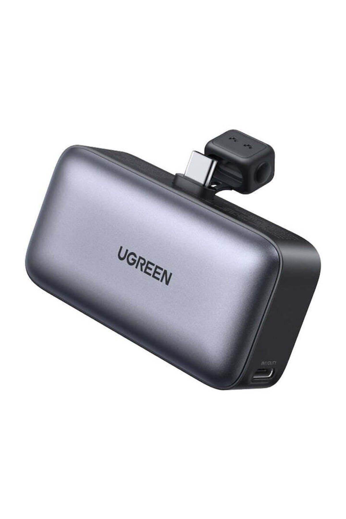 Ugreen-External Battery Ugreen, 5,000 mAh, 22.5 W, built-in USB-C connector, LED display, Black 2