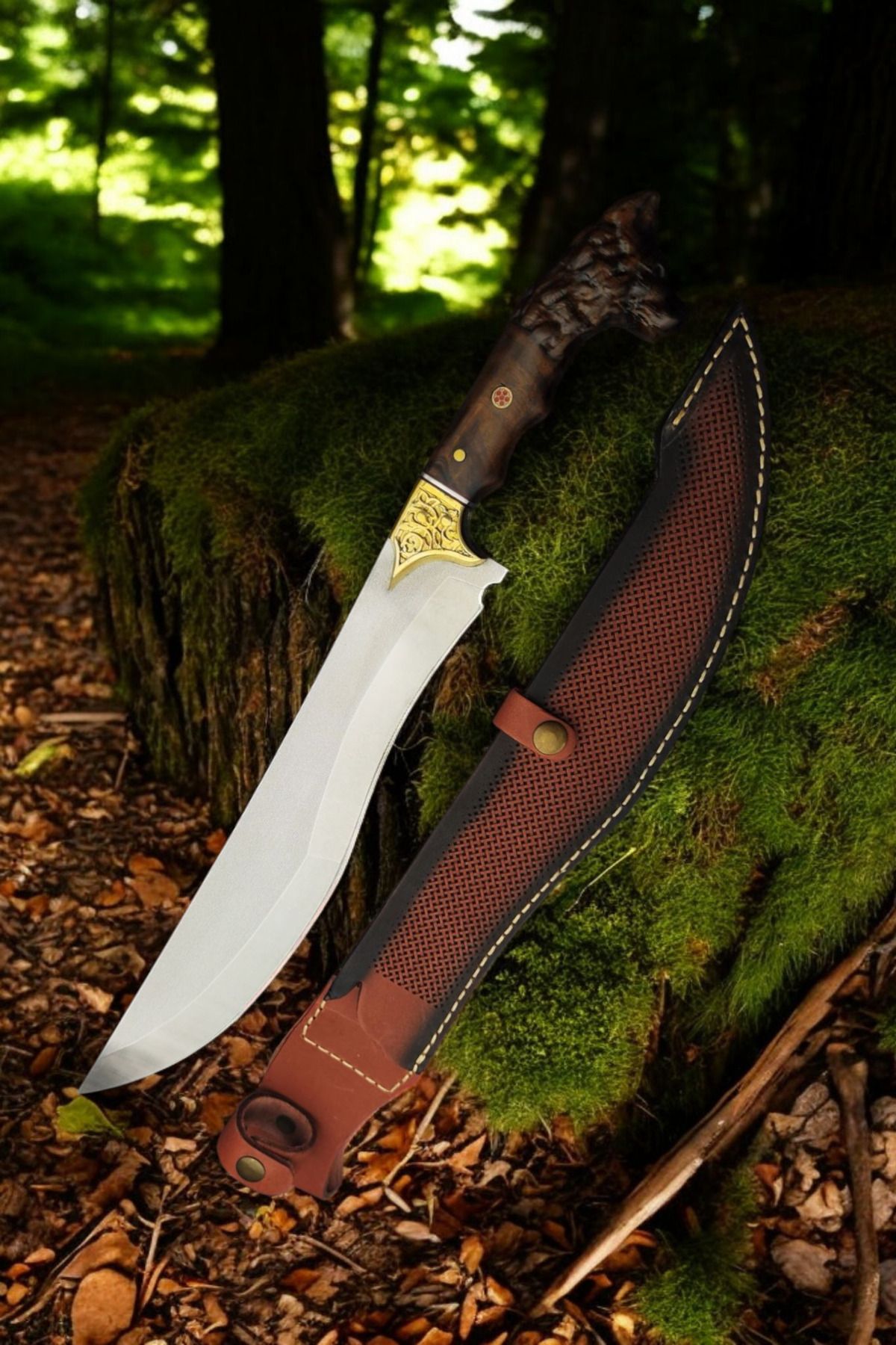 shop El yapımı kurt başlı kamp palası
